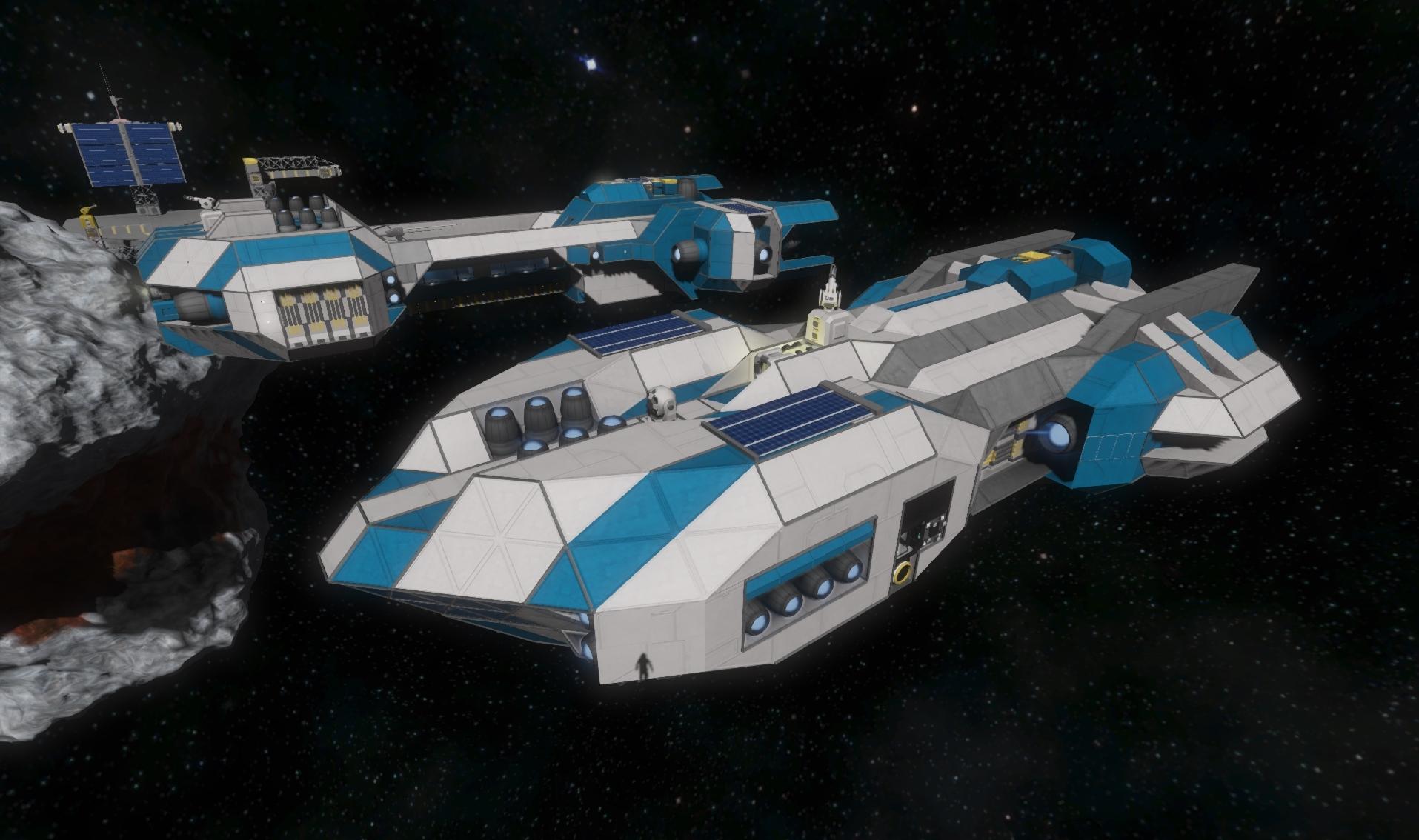 I was inspired by the new red ship to make a NEW Blue ship, what do you