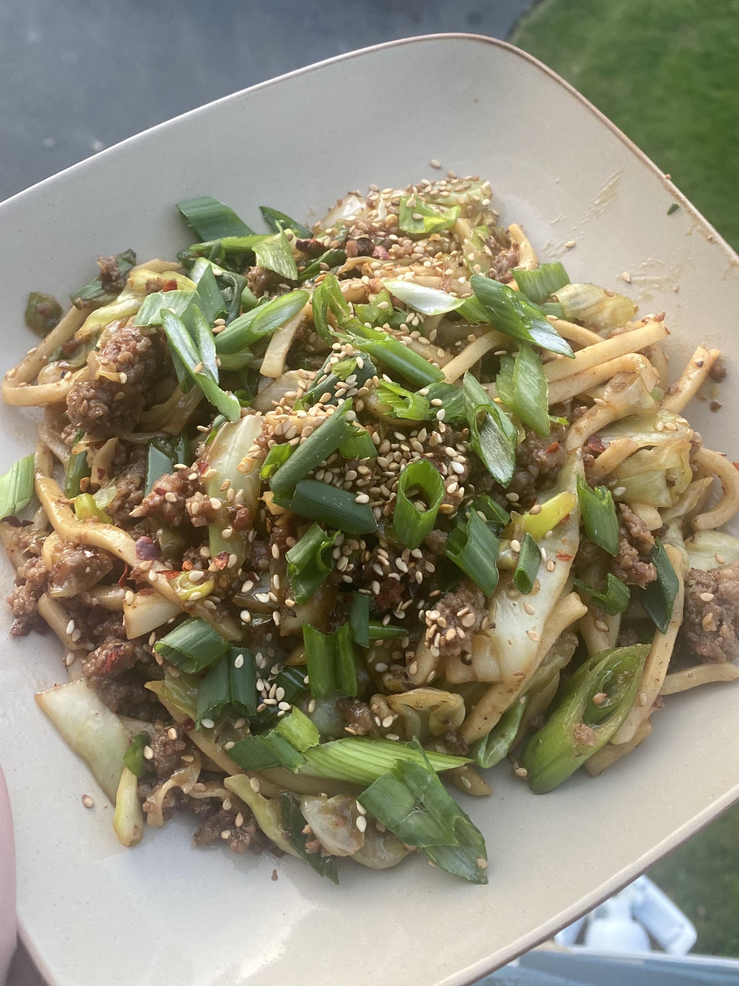 20 min stir fry udon. Might be the best recipe on BA r/bon_appetit
