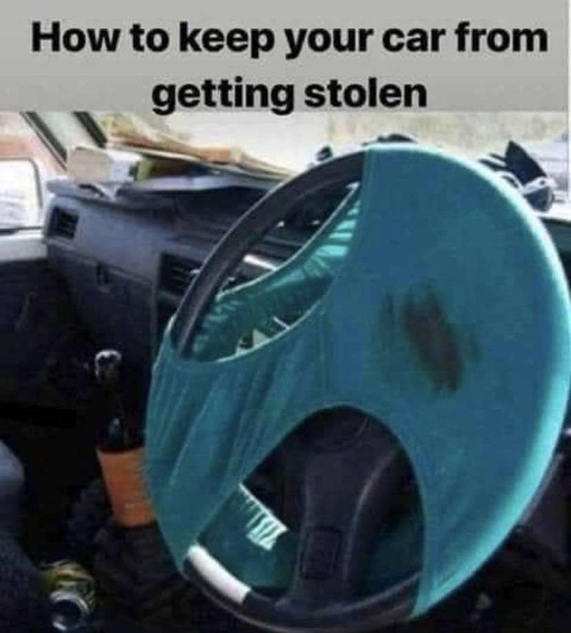 SLPT skid marks on the steering wheel r/ShittyLifeProTips