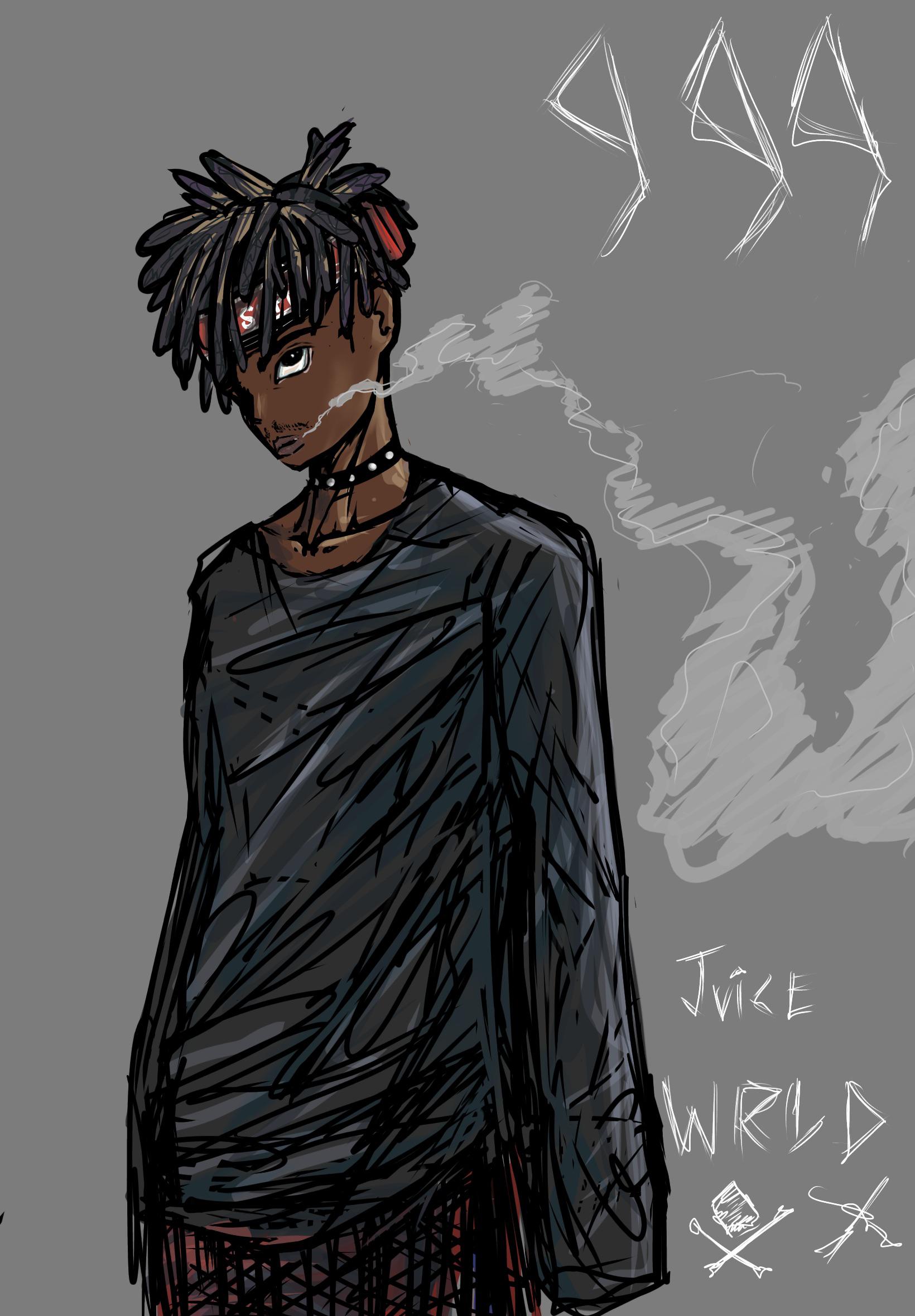 Juice Wrld fan art (colours need work o.o) r/JuiceWRLD