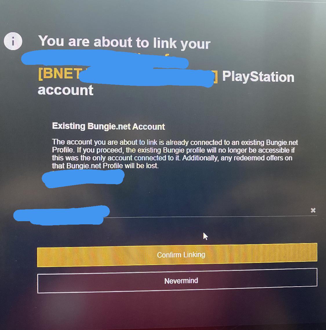 My old steam account was hacked/stolen so i created a new one to link