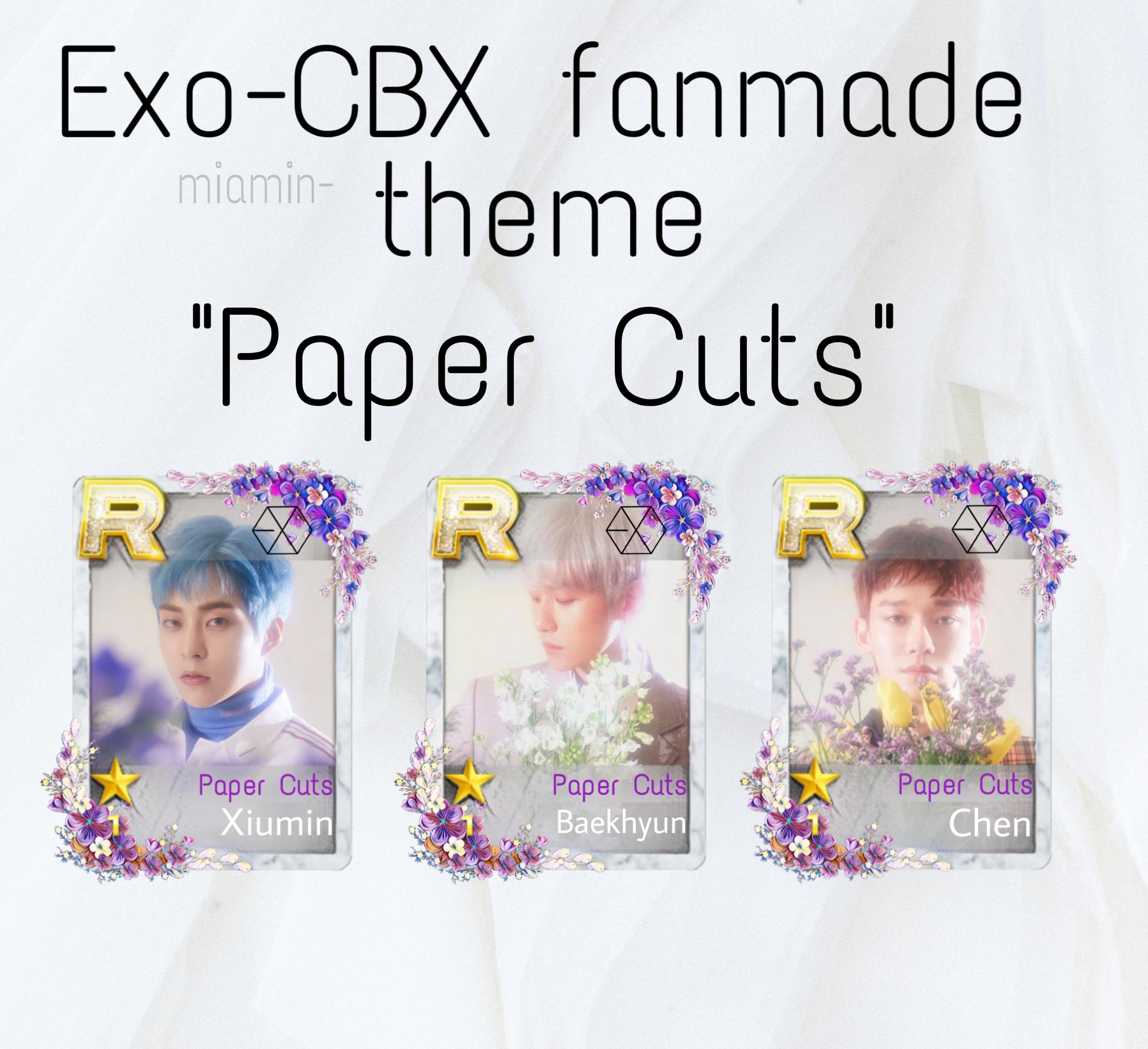 [FANMADE] EXOCBX Paper Cuts r/superstarsmtown