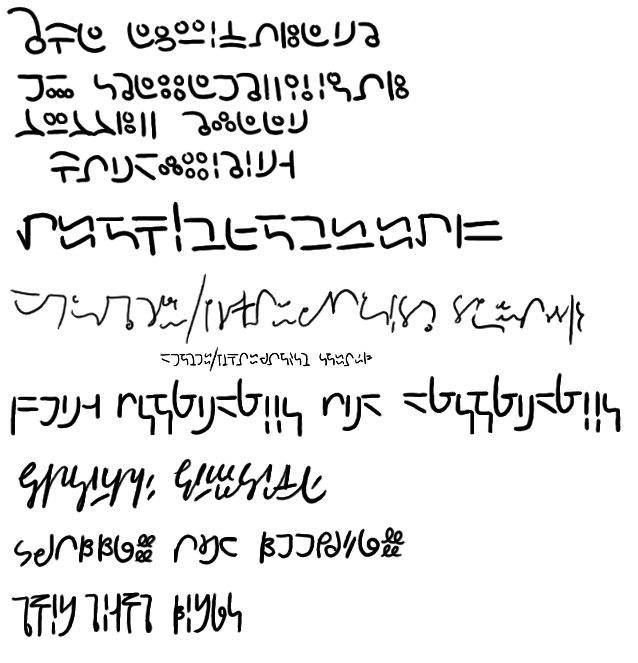 Adapting different handwriting styles to the SGA alphabet r