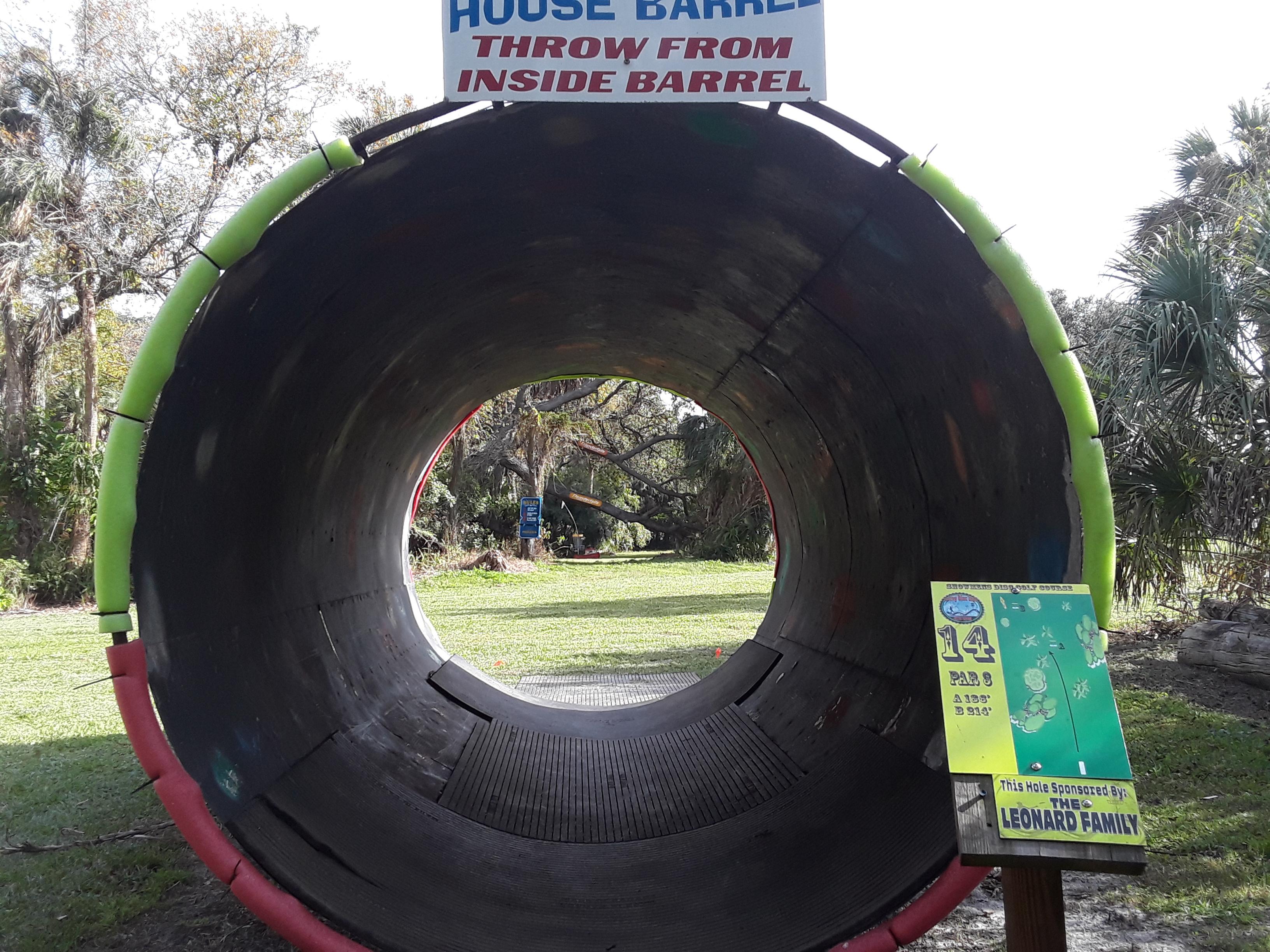 The tunnel at Showmens in Gibsonton Fl. One of my favorite Tee pads