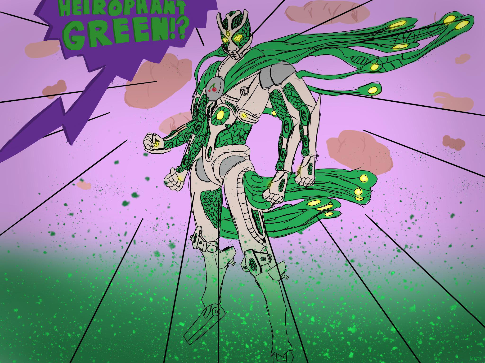Hierophant Green Requiem concept r/fanStands