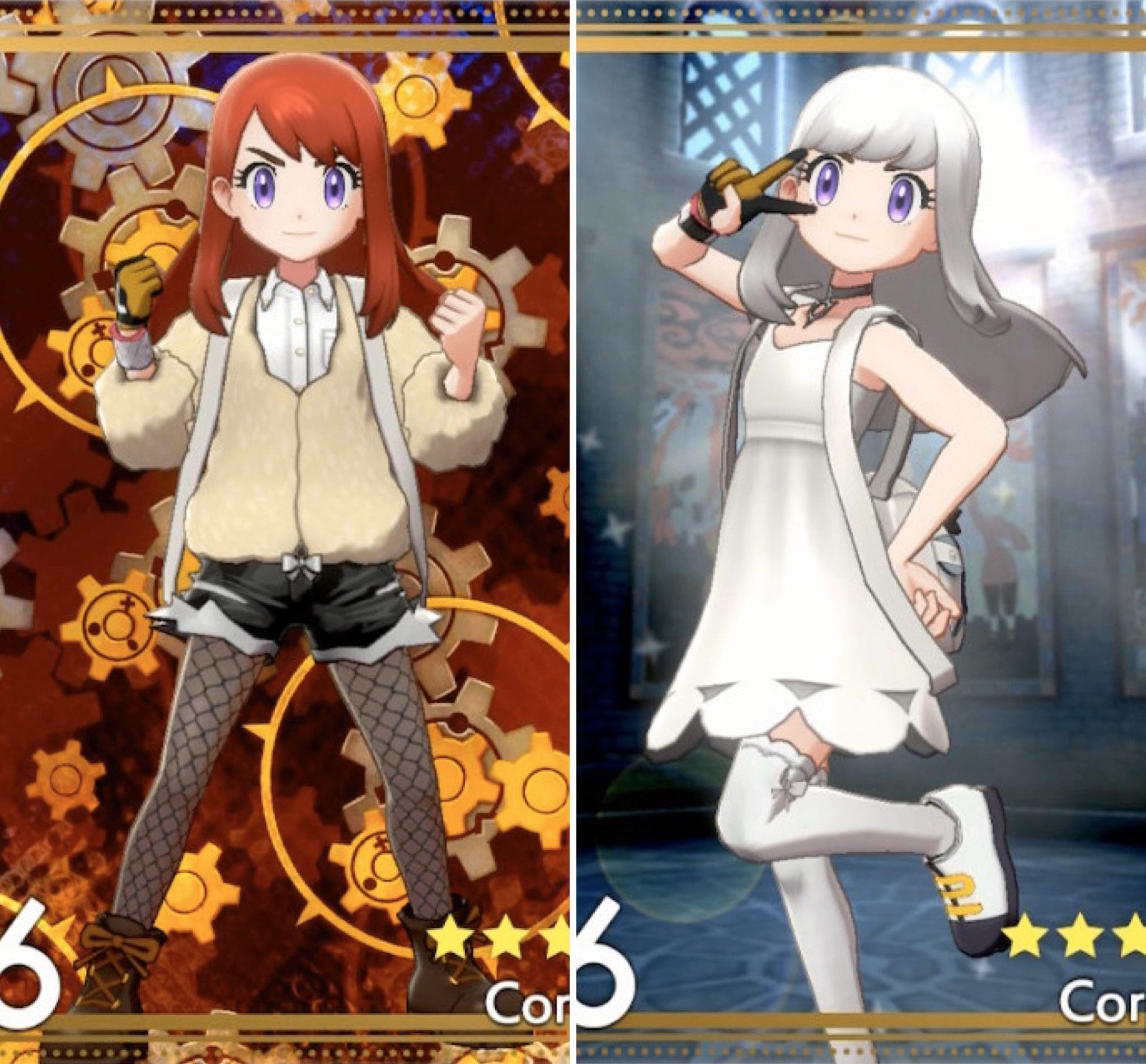 My favorite two outfits combos I’ve created, based on main characters