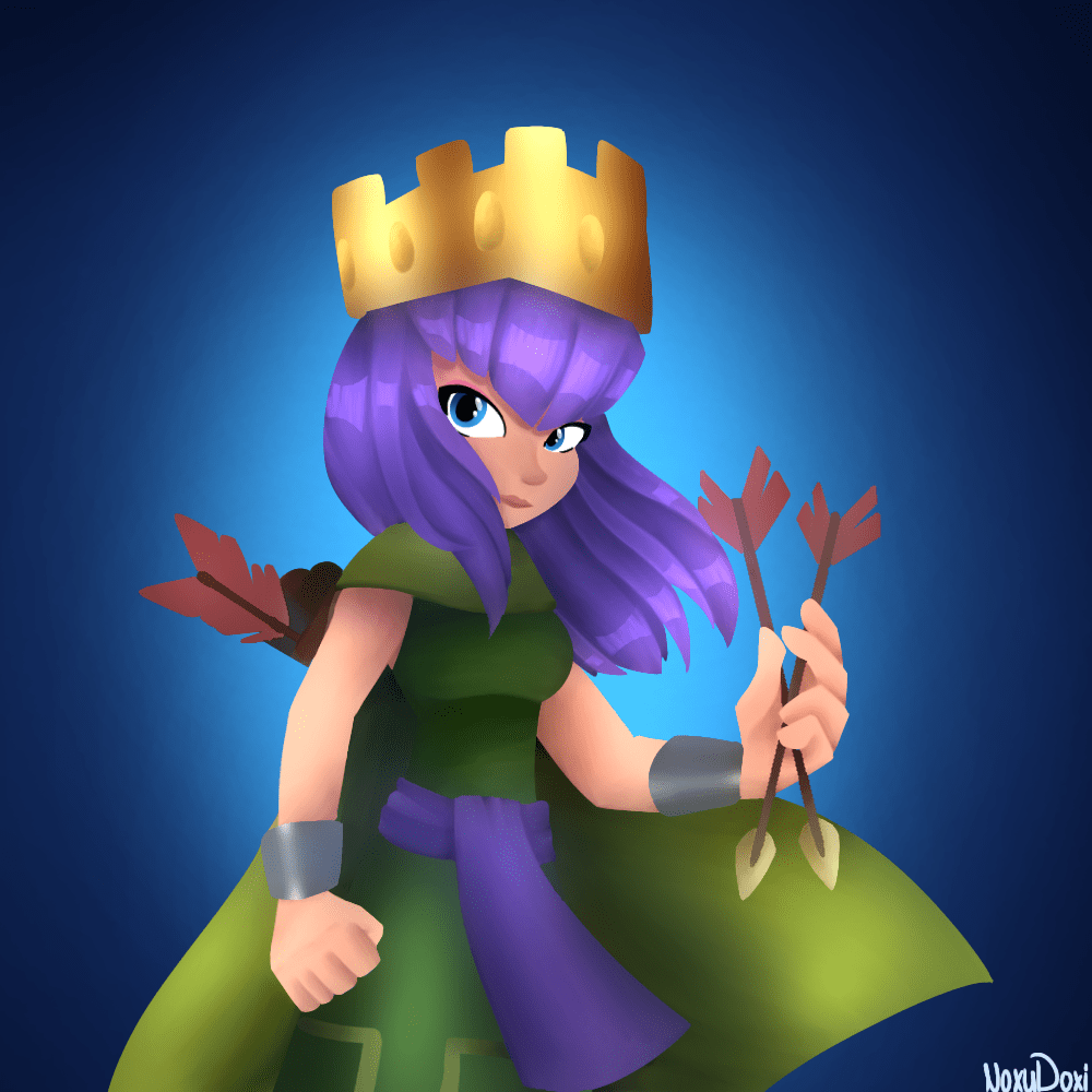 Archer Queen by me r/ClashRoyale