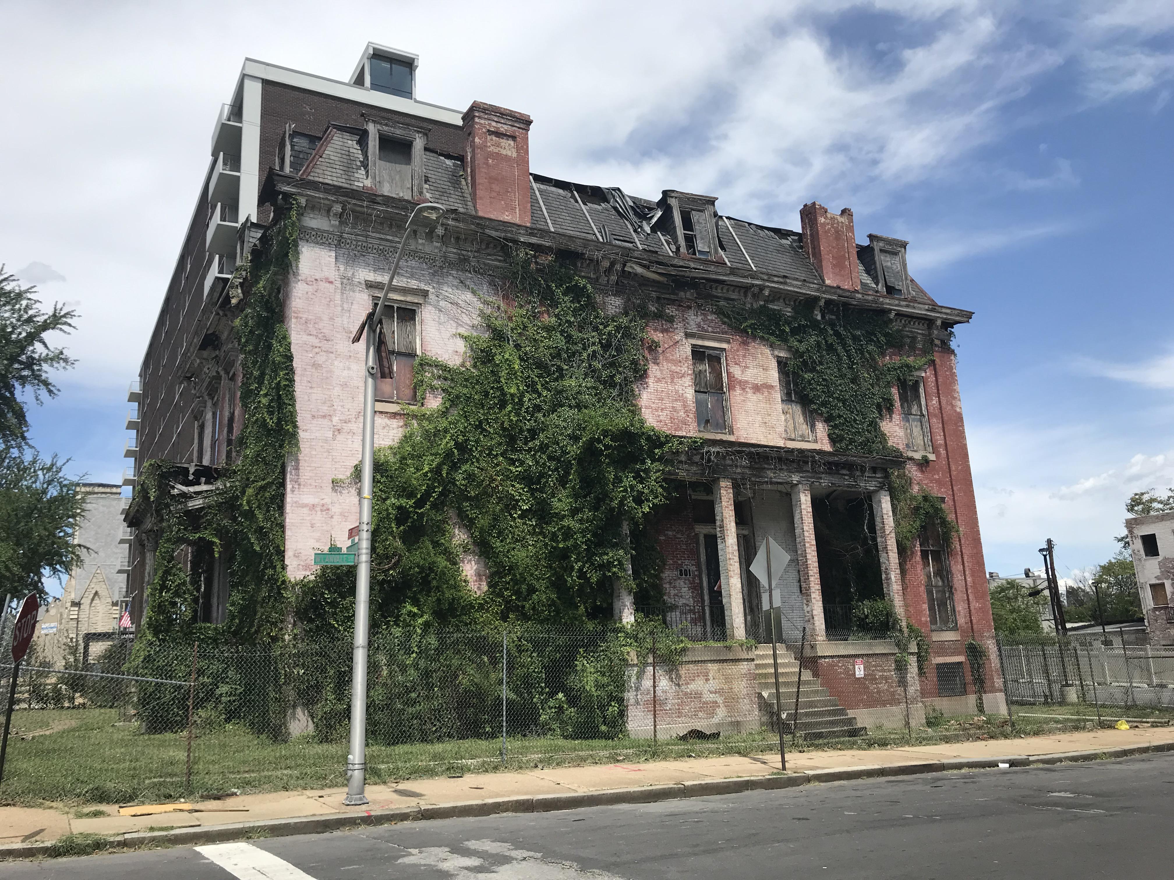 First constructed in 1868, the Sellers Mansion in west Baltimore is