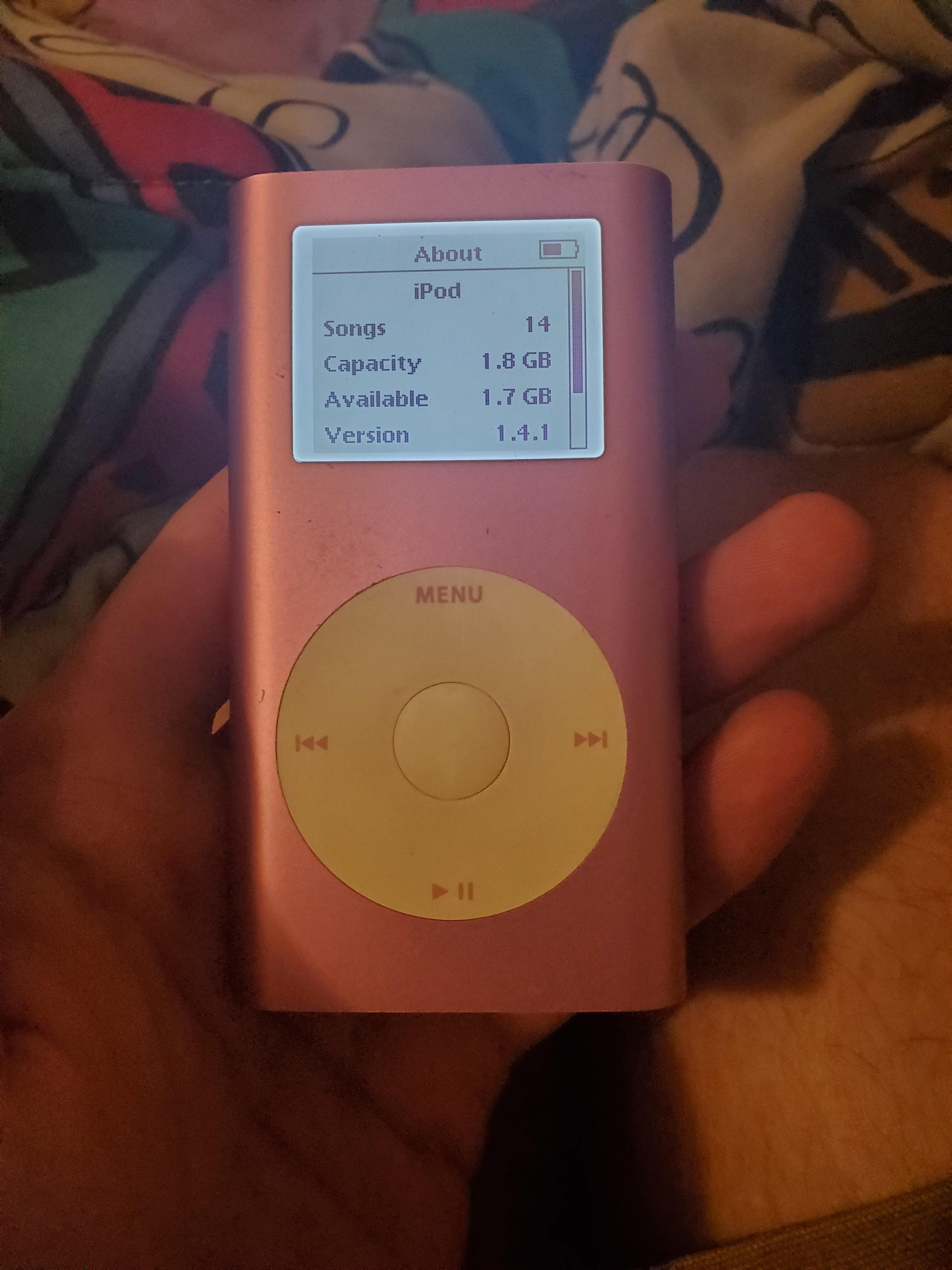 First iPod Mini repair! Bad microdrive. Had a 2GB CF card laying around