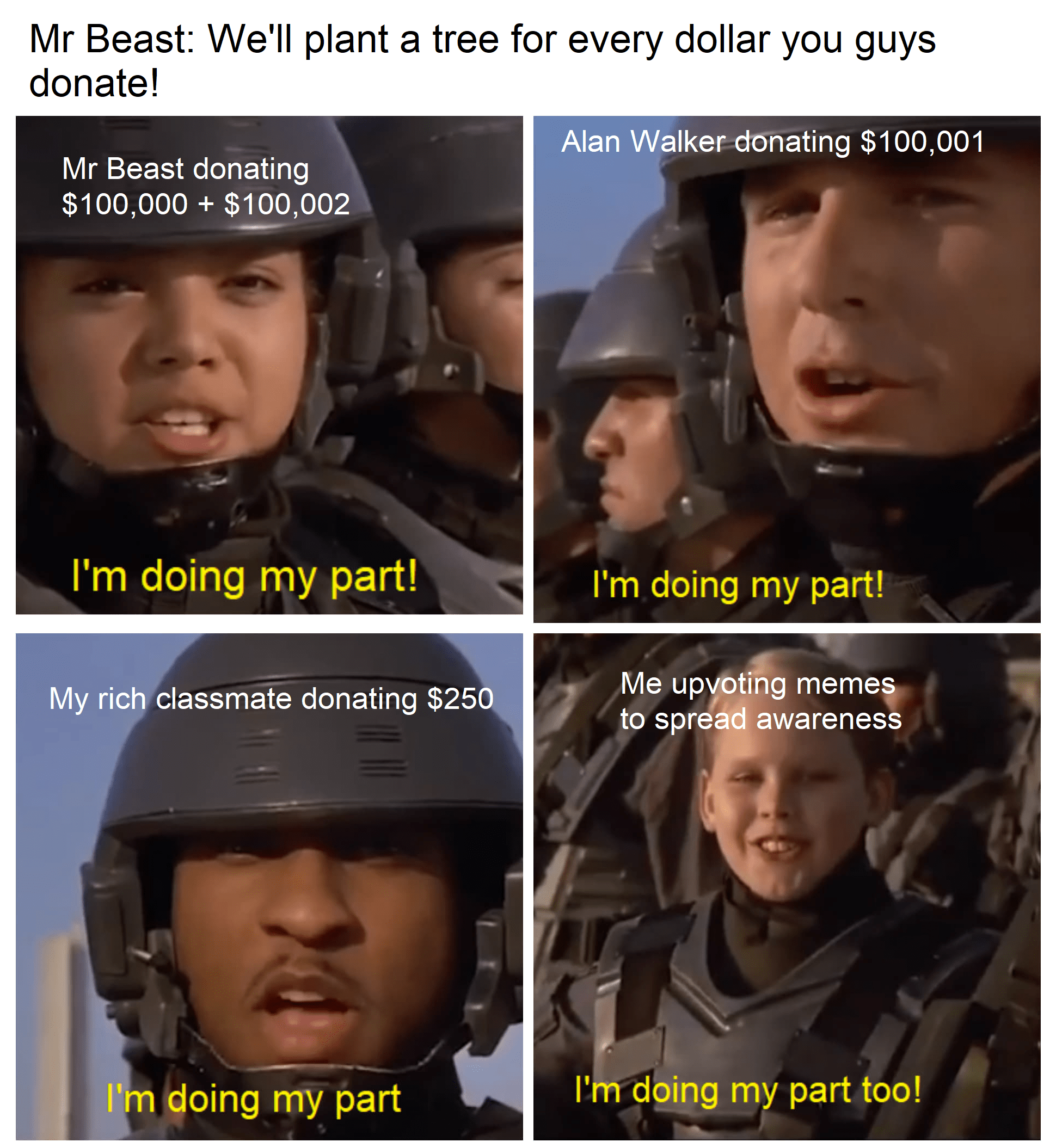 (+55027) They're Doing Their Part, Are You? TeamTrees eddit2yearsago