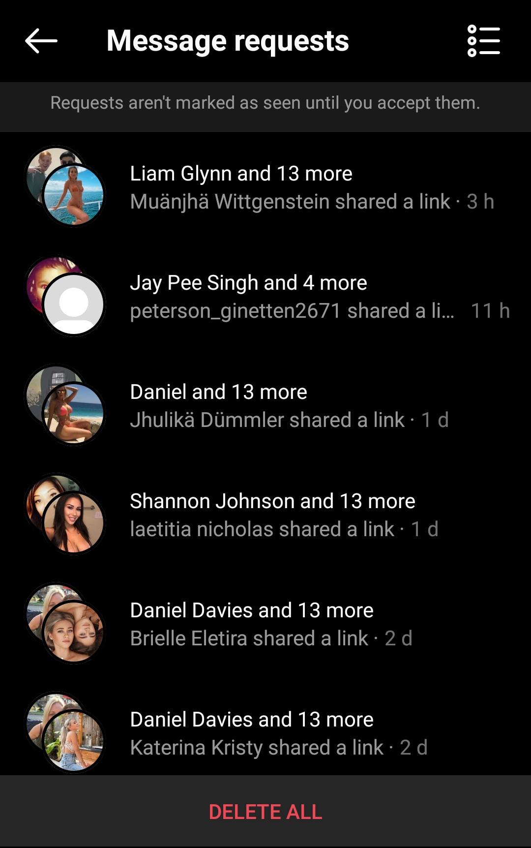 These fake Instagram accounts add people in group chats and share links to porn sites : r