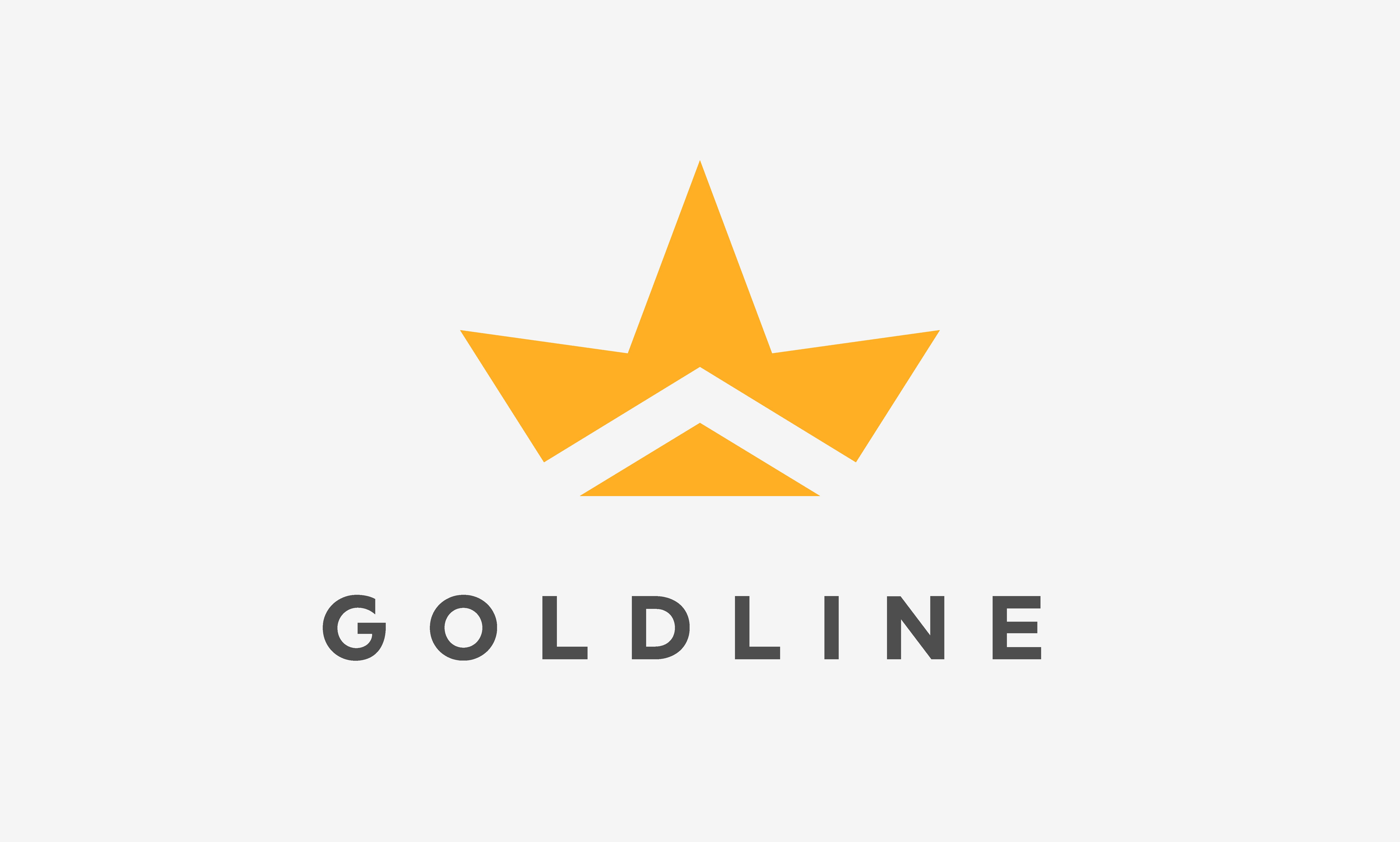 Logo for a premium, minimalist clothing brand called Goldline. What are