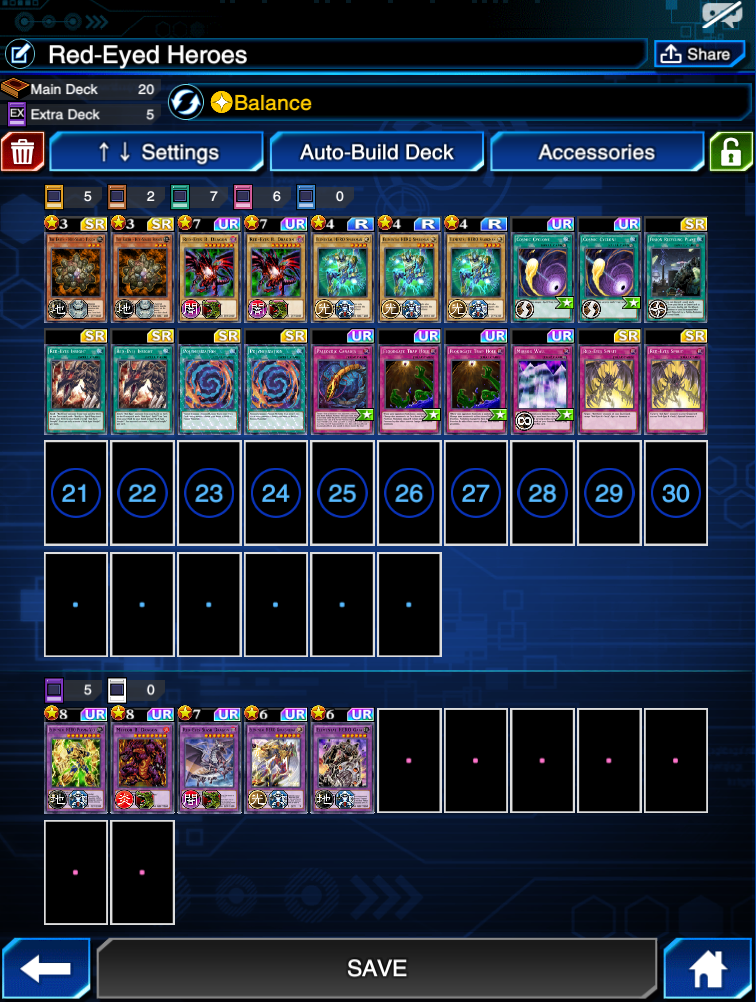 [Deck] RedEyes/Heroes r/DuelLinks