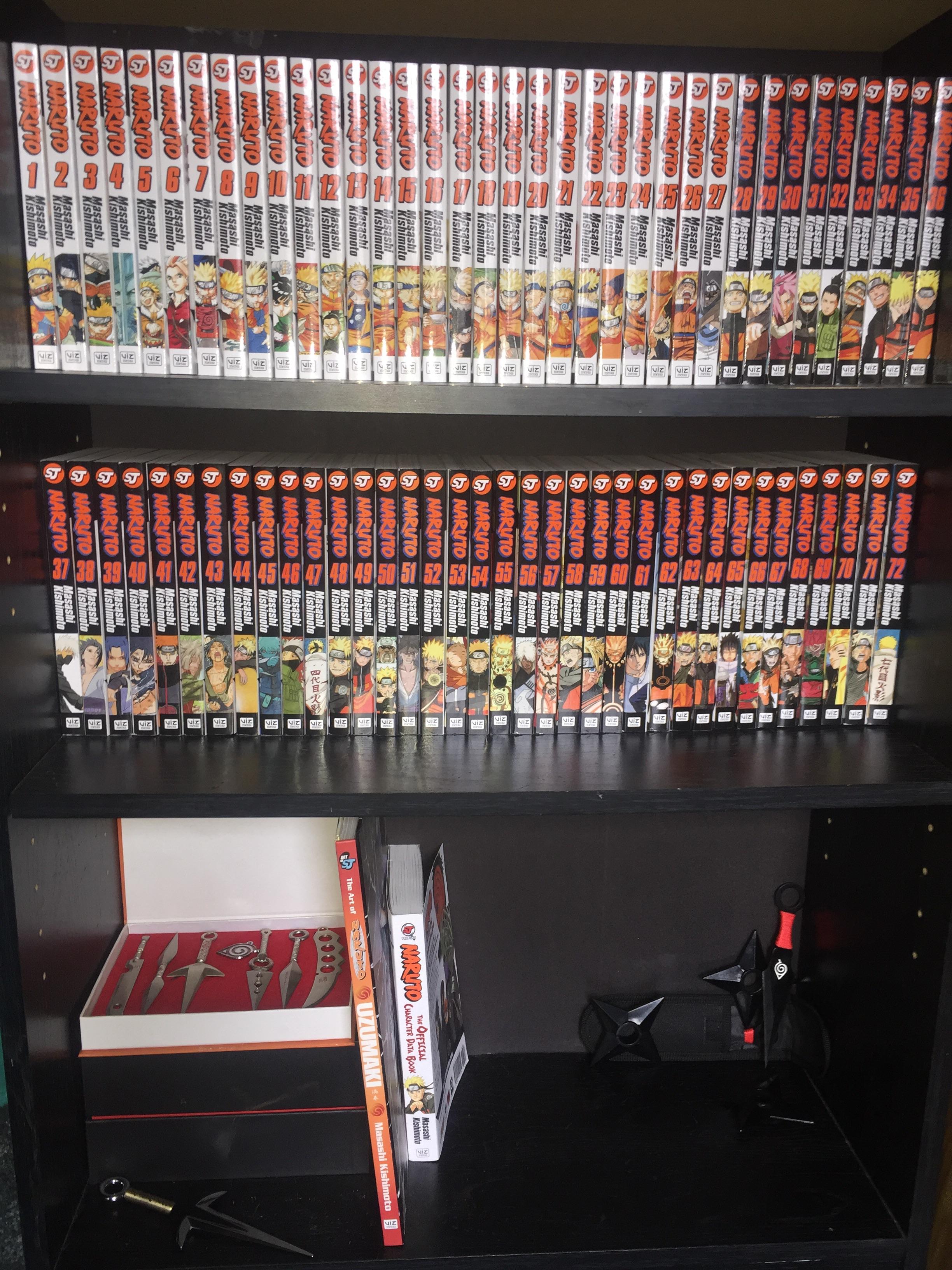 Just brought my naruto dedicated bookshelf together r/Naruto