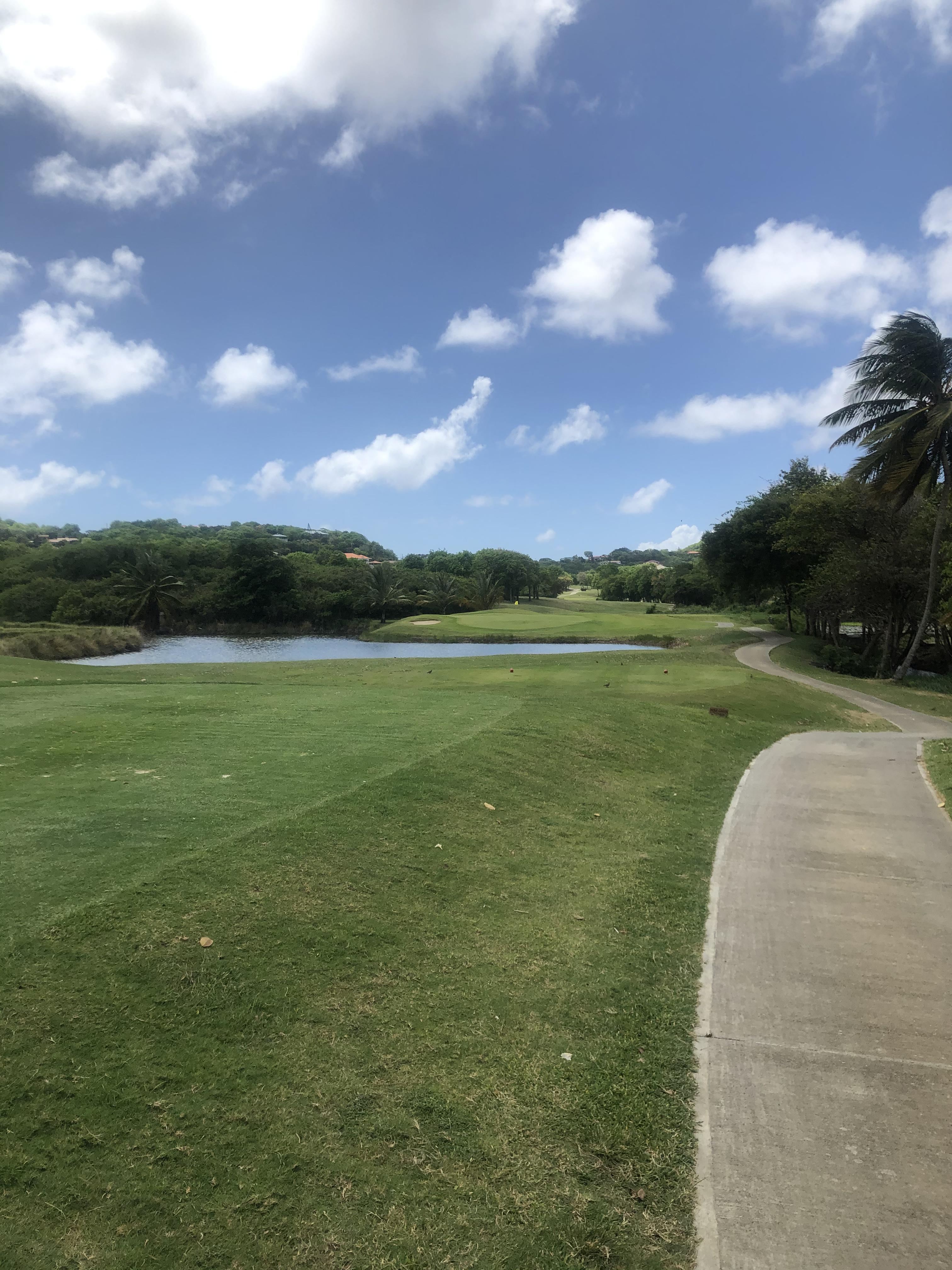 3rd hole Sandals St Lucia Cap Estate Golf and Country Club, 129 yd par