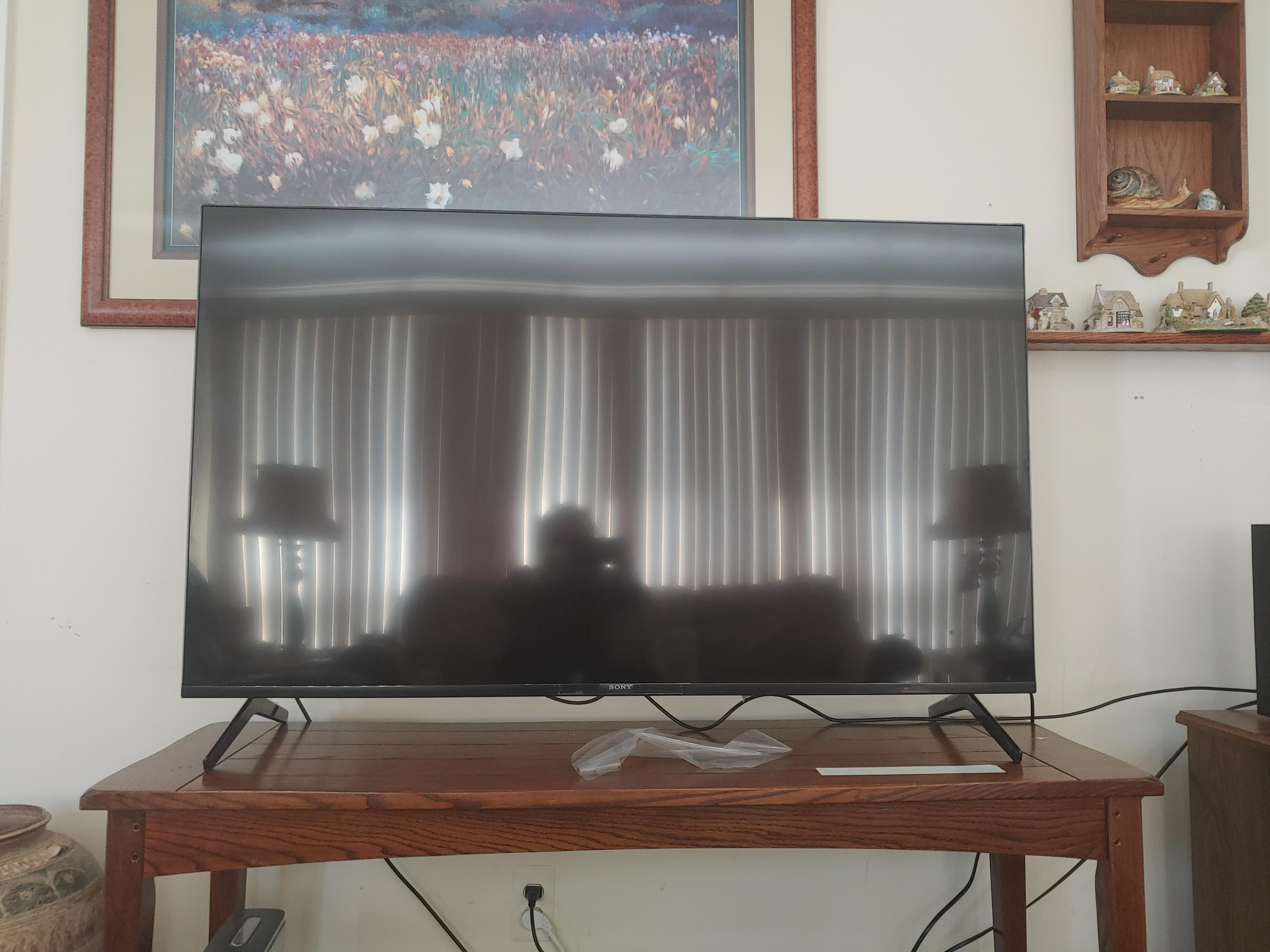 Sony X90J has quite the reflection issue. What are my options? We have