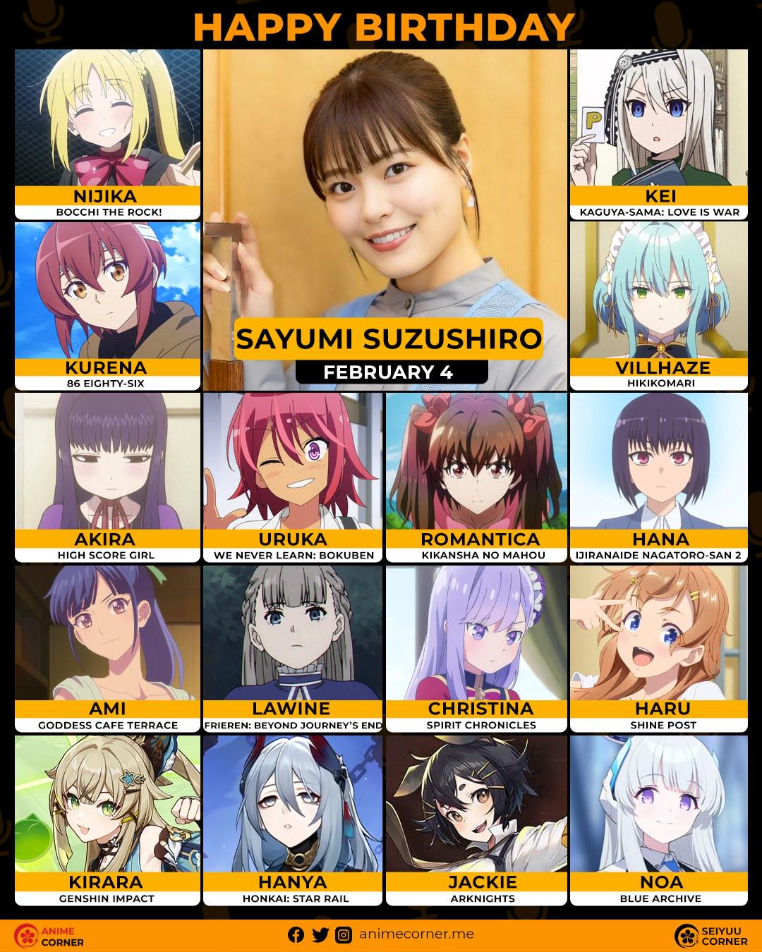 Happy 26th birthday to Suzushiro Sayumi who voicing Hanya r(03)