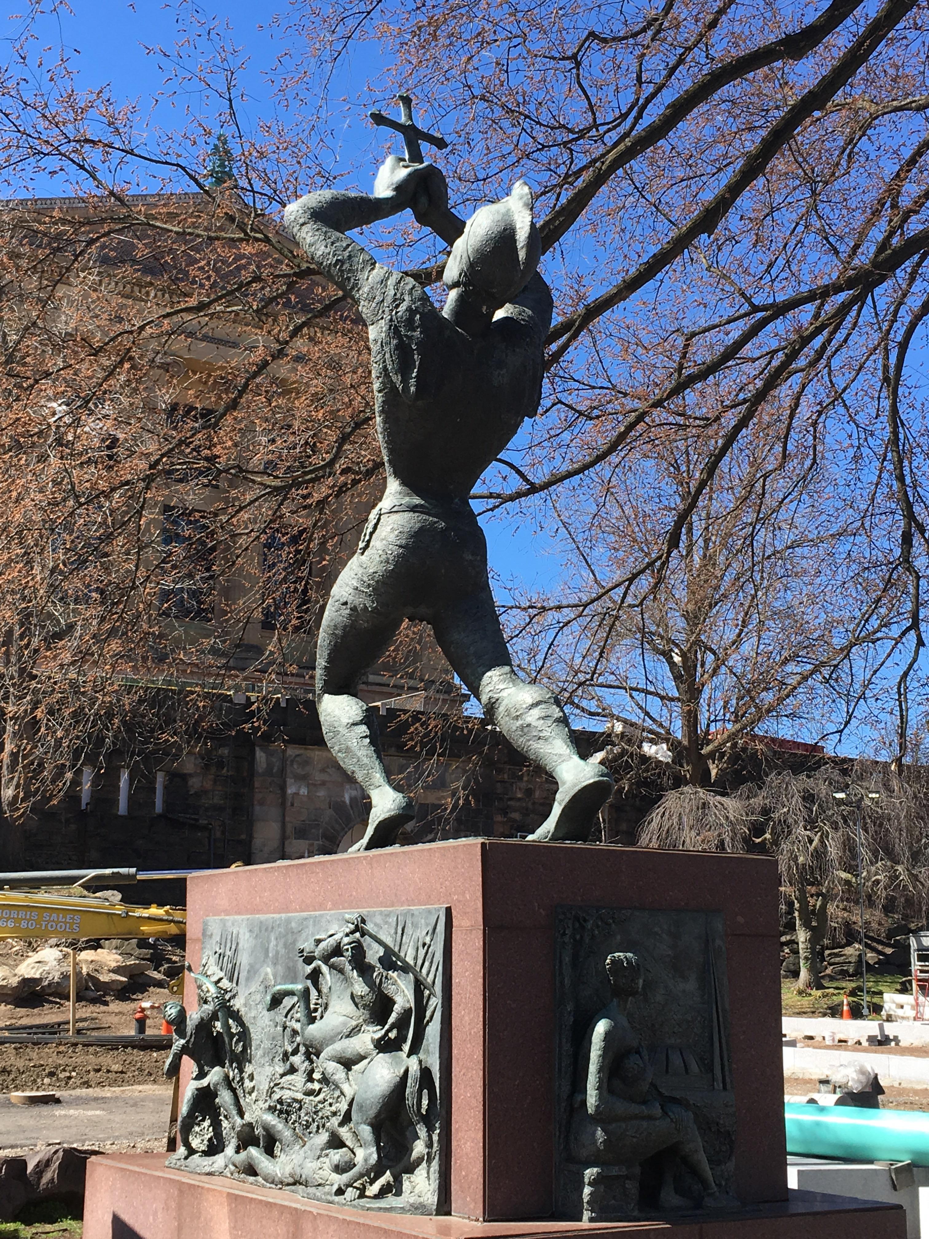 Love this statue at the art museum r/philadelphia