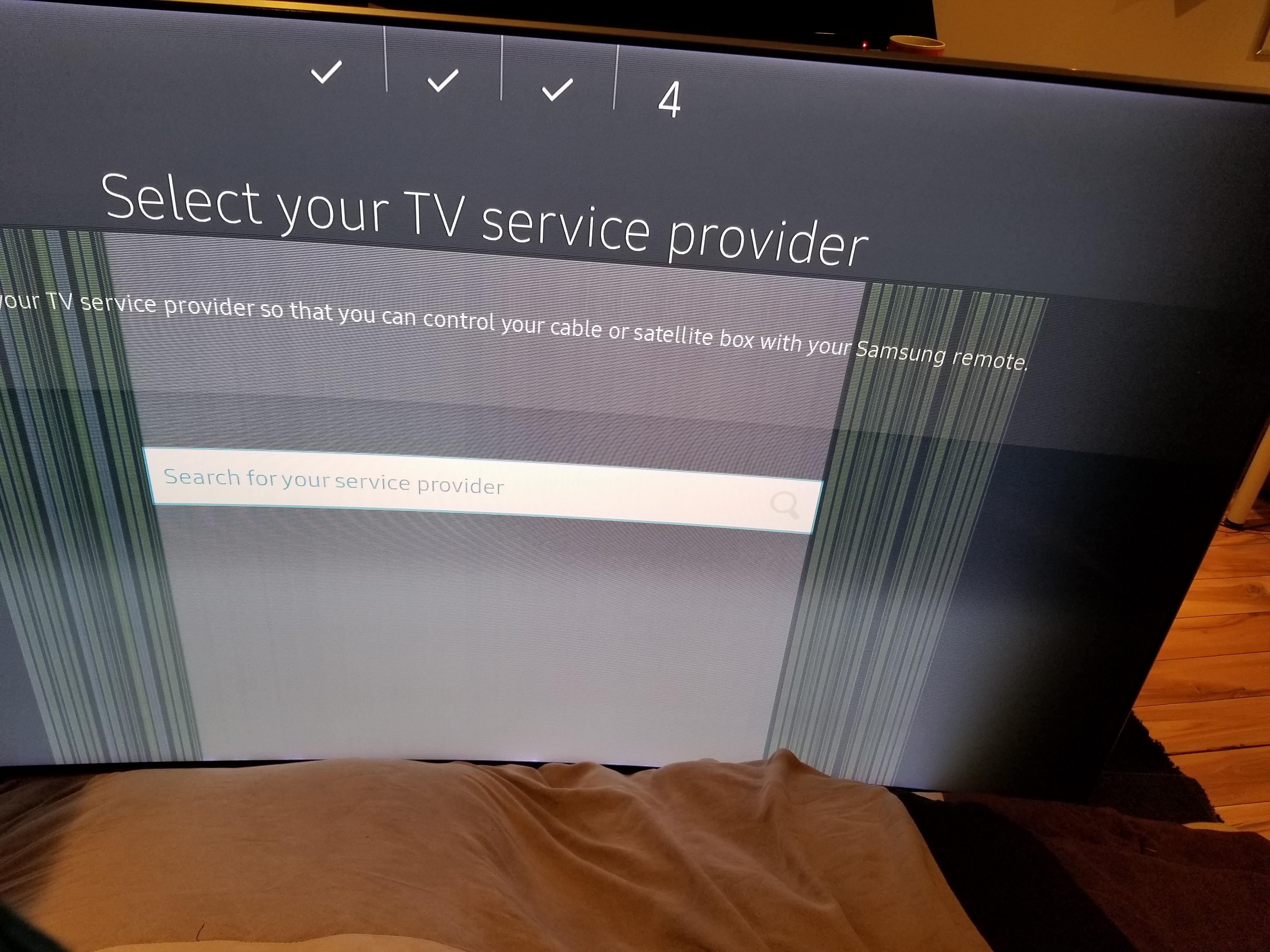 Lines on tv after replacing main board. Samsung smart curved tv r
