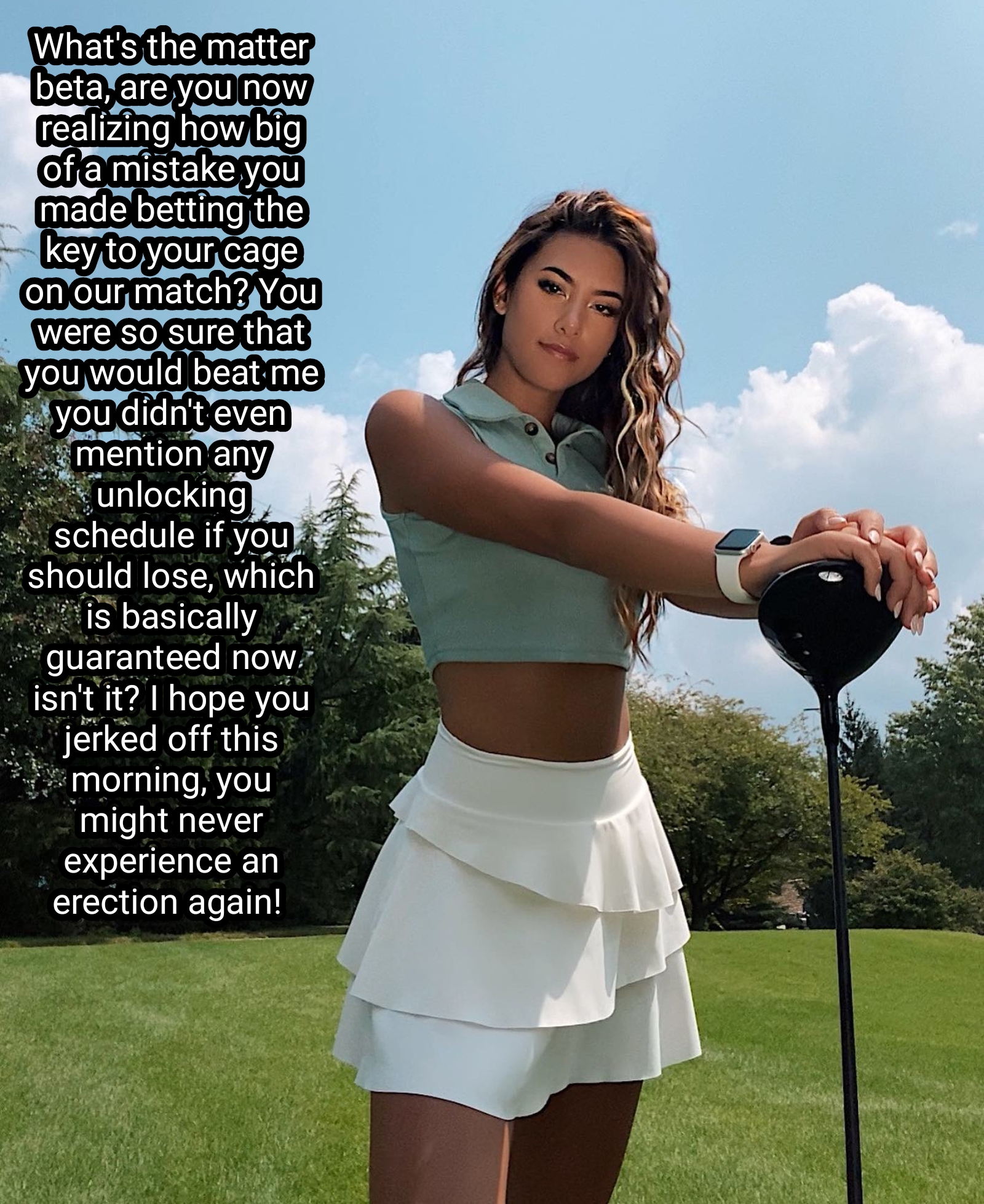 You're her new chaste cuck caddy : keyholdercaptions