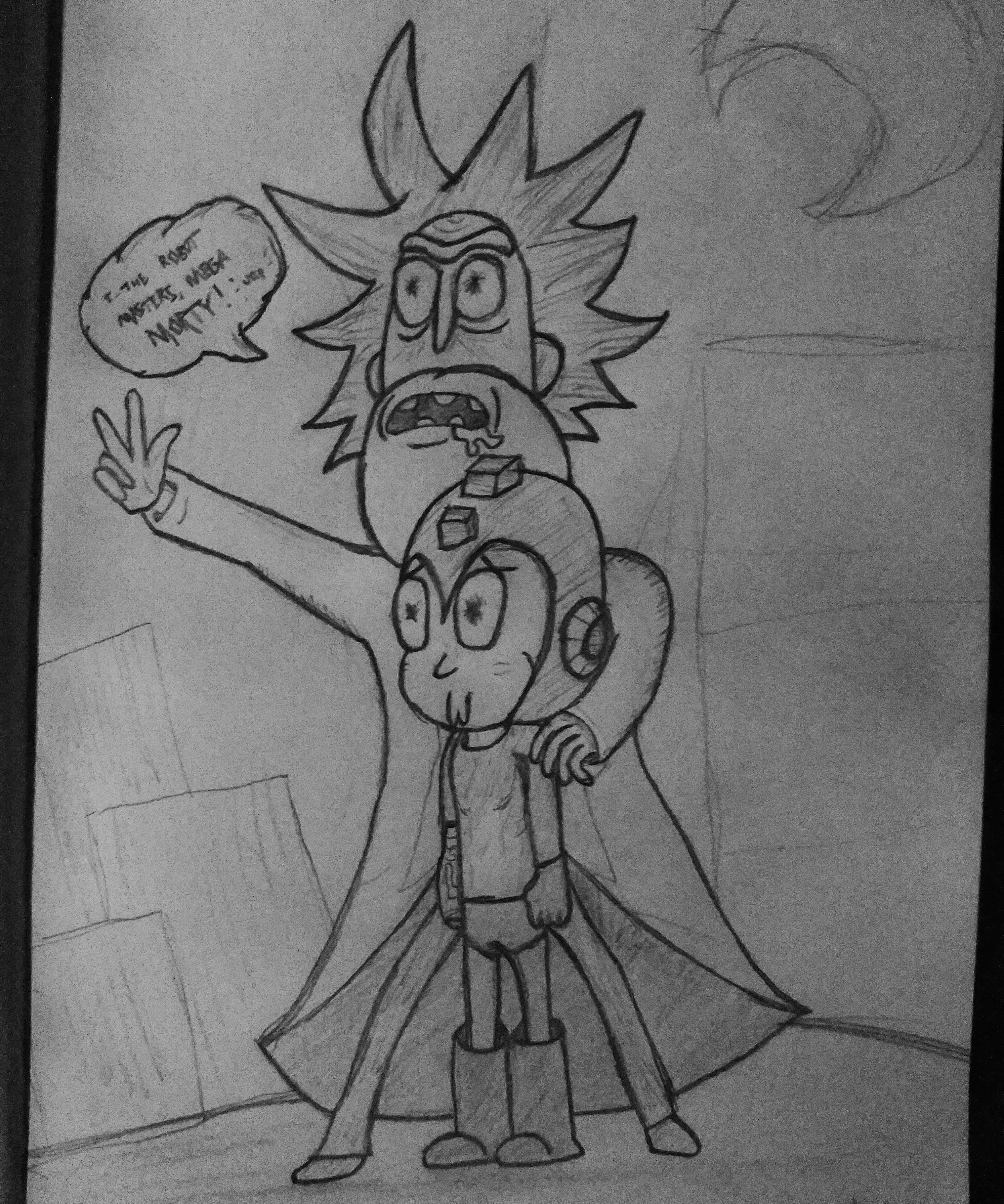 It's the Robot Masters, Mega Morty! (RnM x Megaman OC Fanart) r