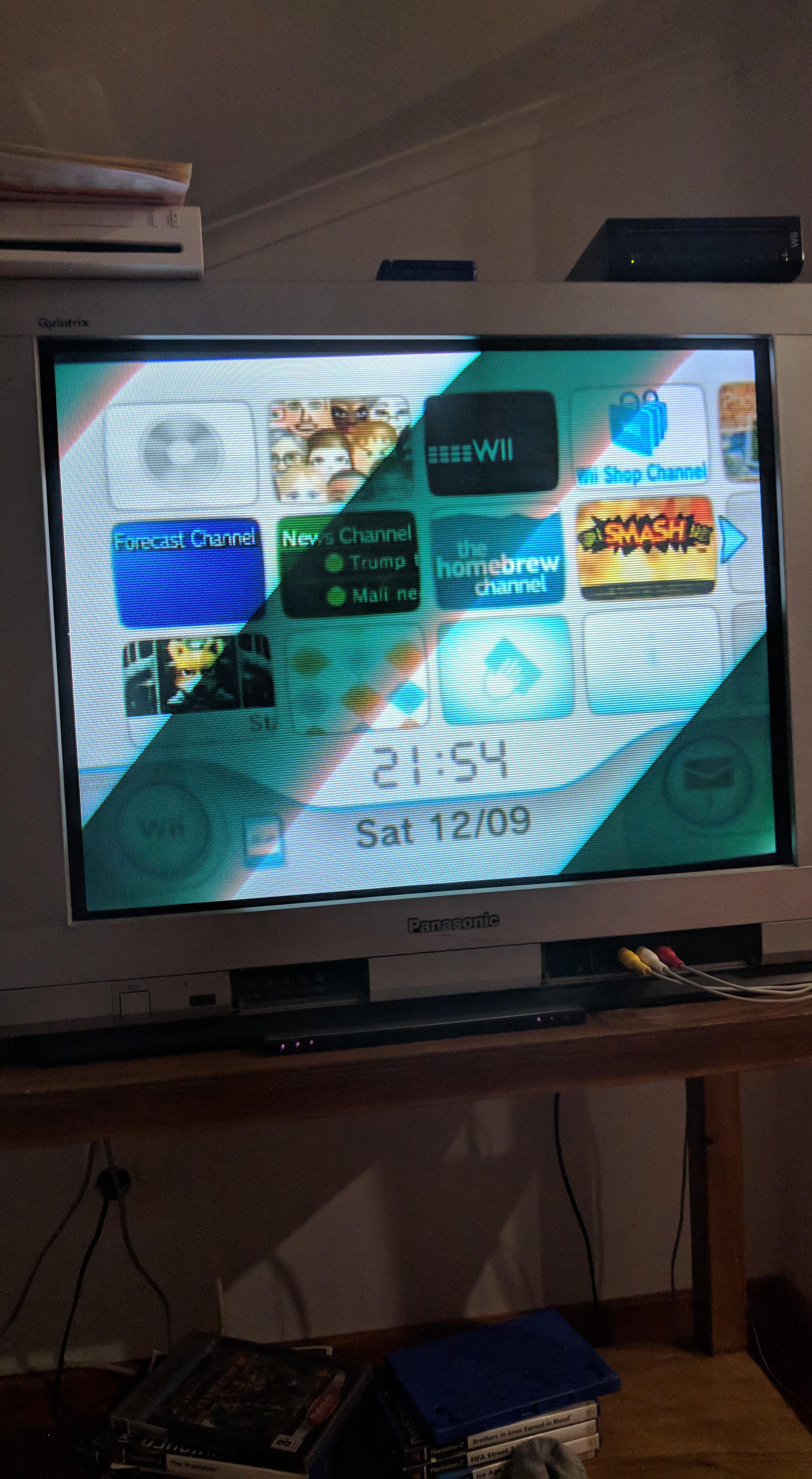 Apparently my Panasonic tv screen is tilted /. Any ideas on how to fix