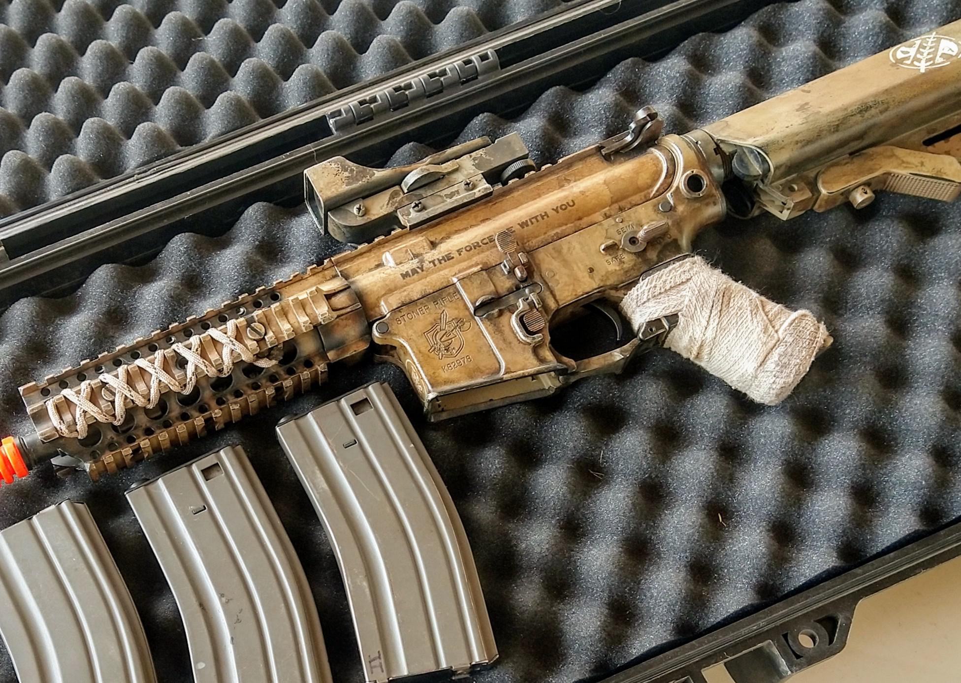 Gold Airsoft Gun Paint Jobs