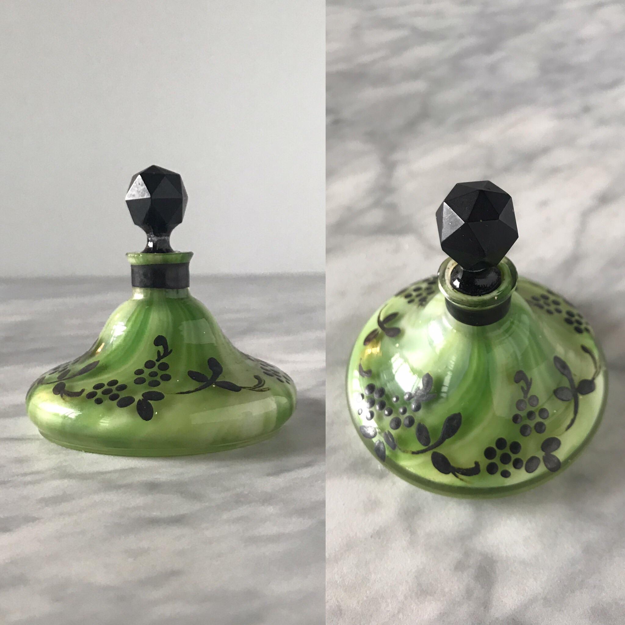 Antique glass experts, please help identify 80+ year old perfume