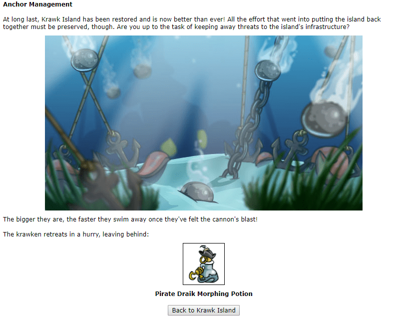 Anchor Management confirmed better than Shore r/neopets