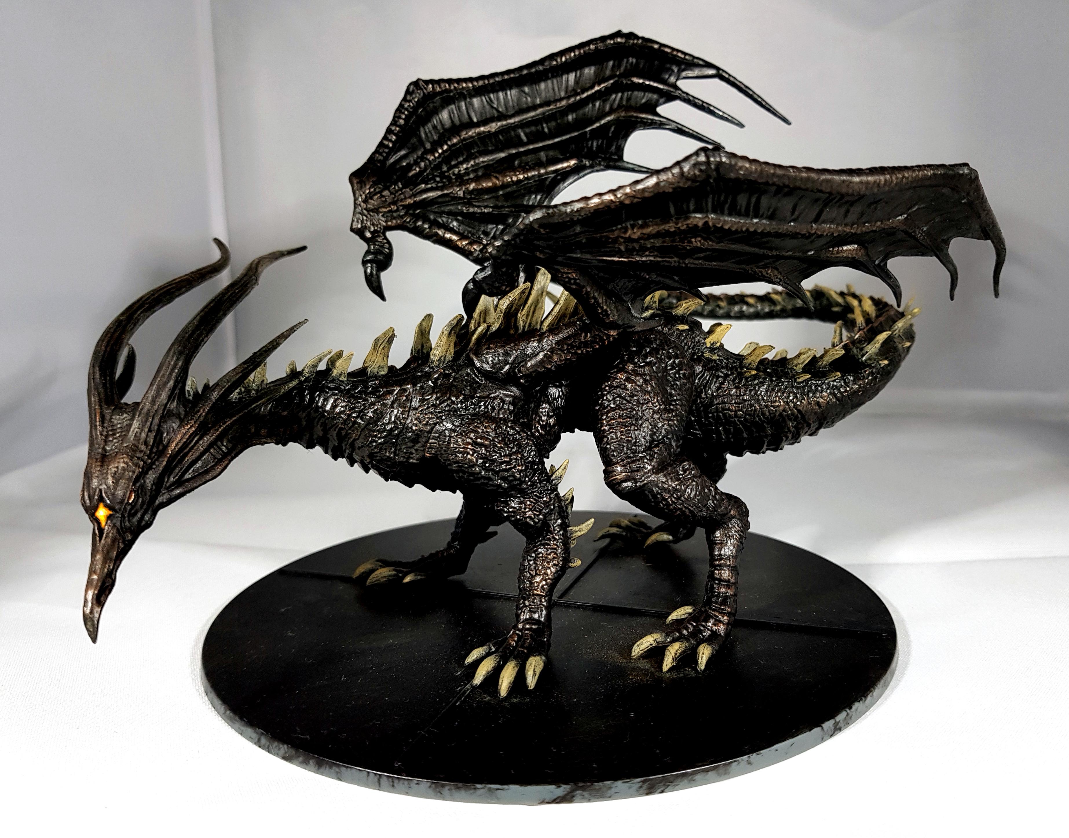 Black Dragon Kalameet [xpost from /r/minipainting] r