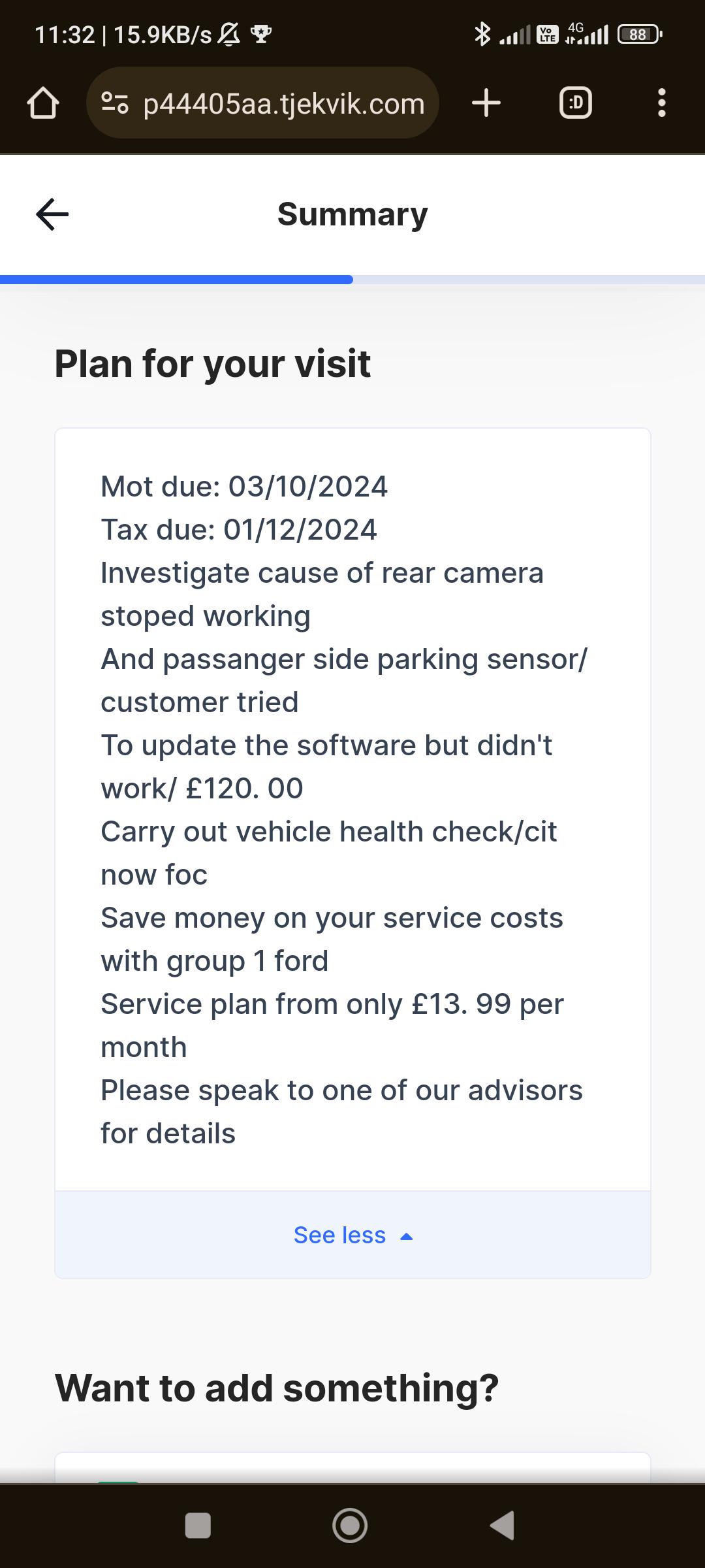 £120 to look at my car under warranty! r/Ford
