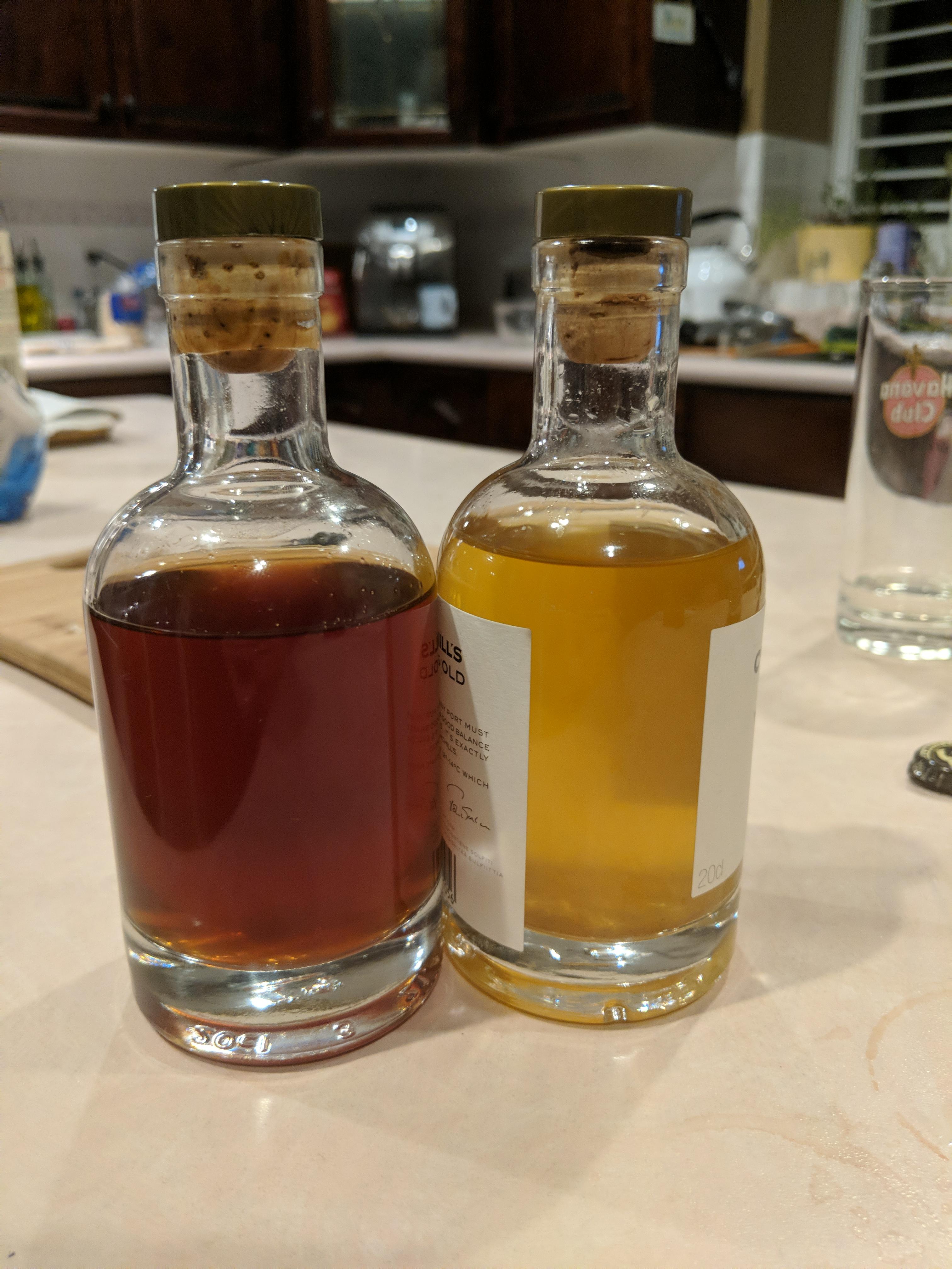 My boyfriend and I's first attempt at making our own gin by infusing