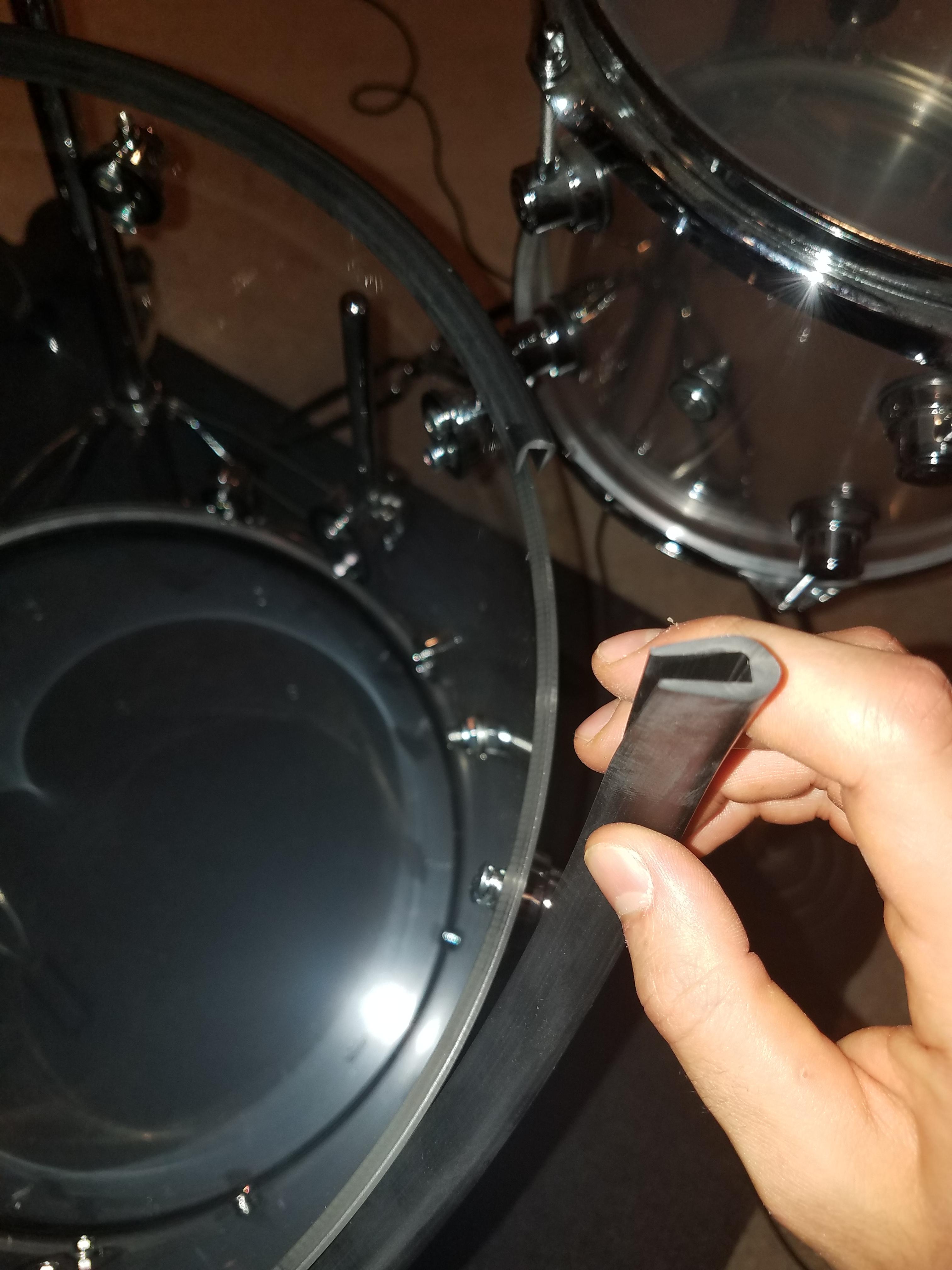What is this rubber piece on bearing edge of acrylic drum? Only the