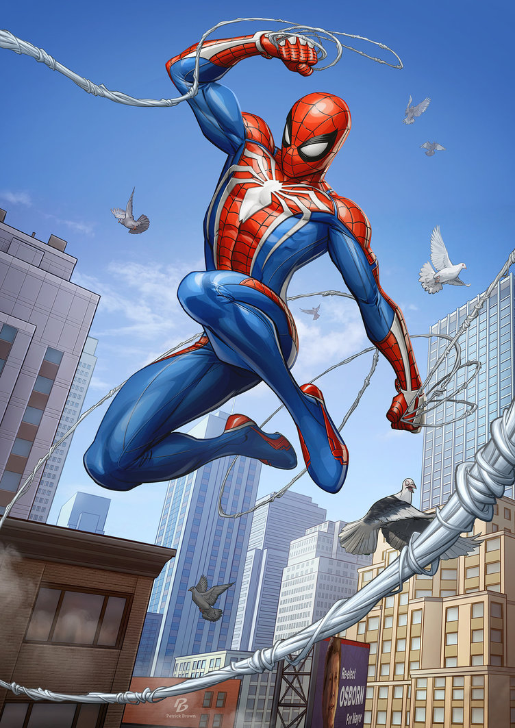 SpiderMan PS4 by Patrick Brown [FanArt] comicbooks
