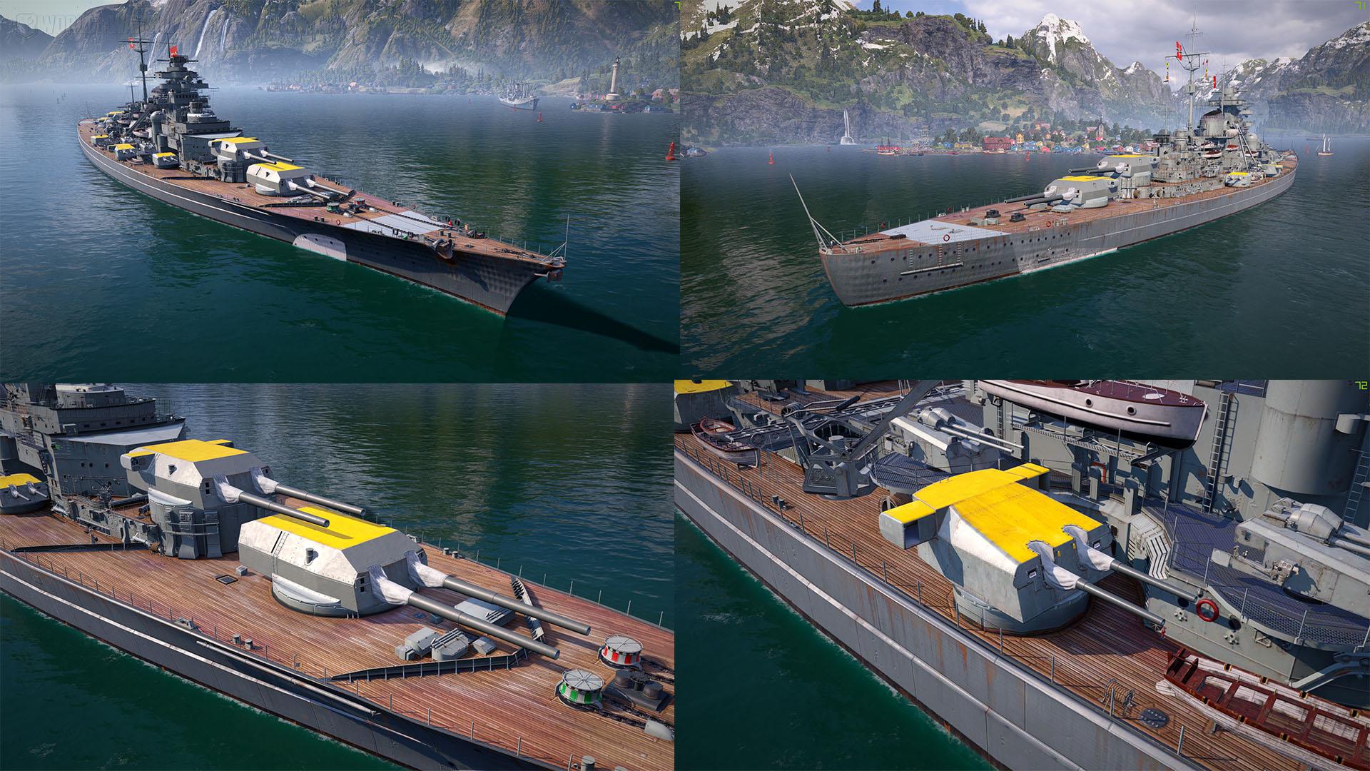 The correct hull and guns for Bismarck the last conquest