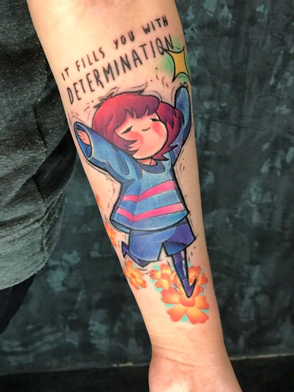 My Undertale tattoo by Evgeny (Batya) Erokhin from Banana Tattoo in