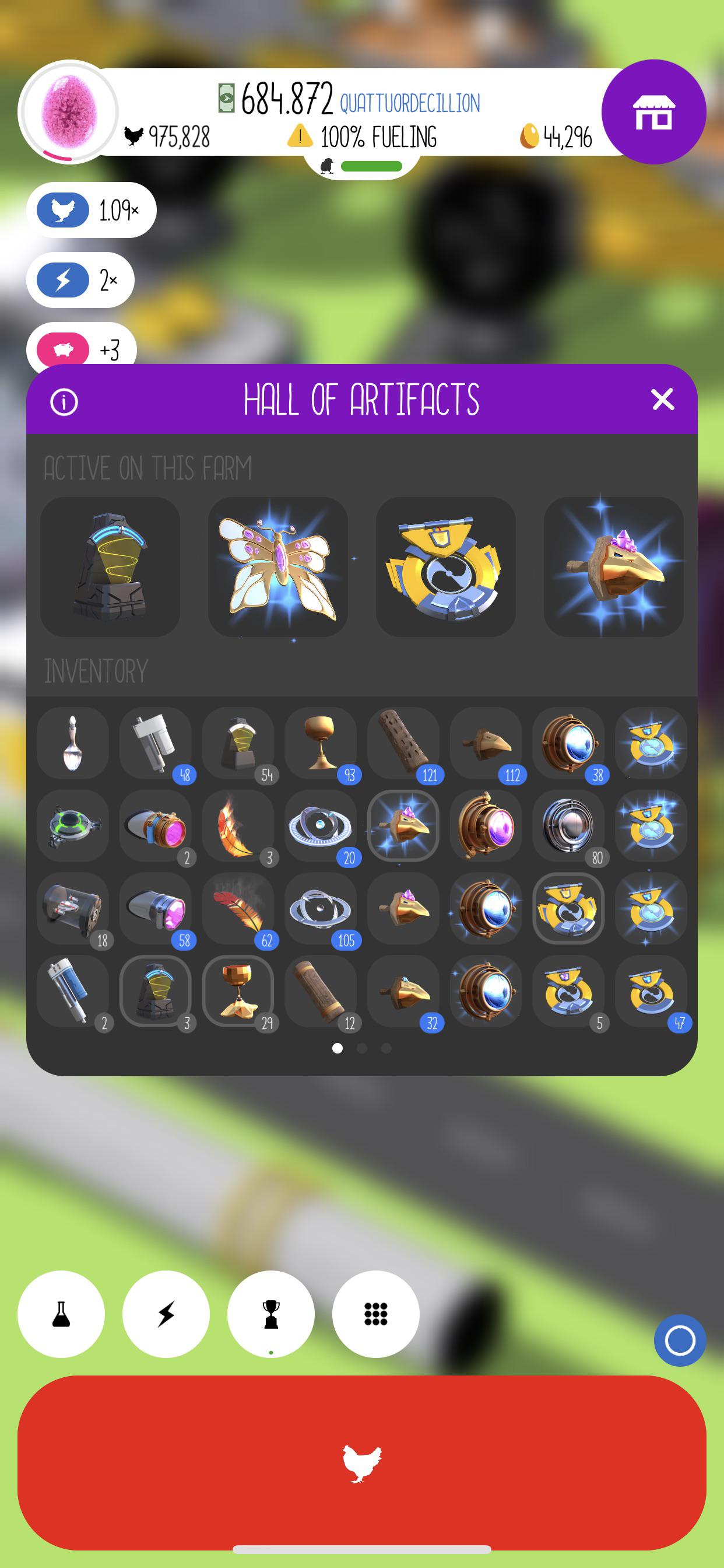 I’m getting over 1K Golden Eggs Every 3 Minutes with new artifacts! If