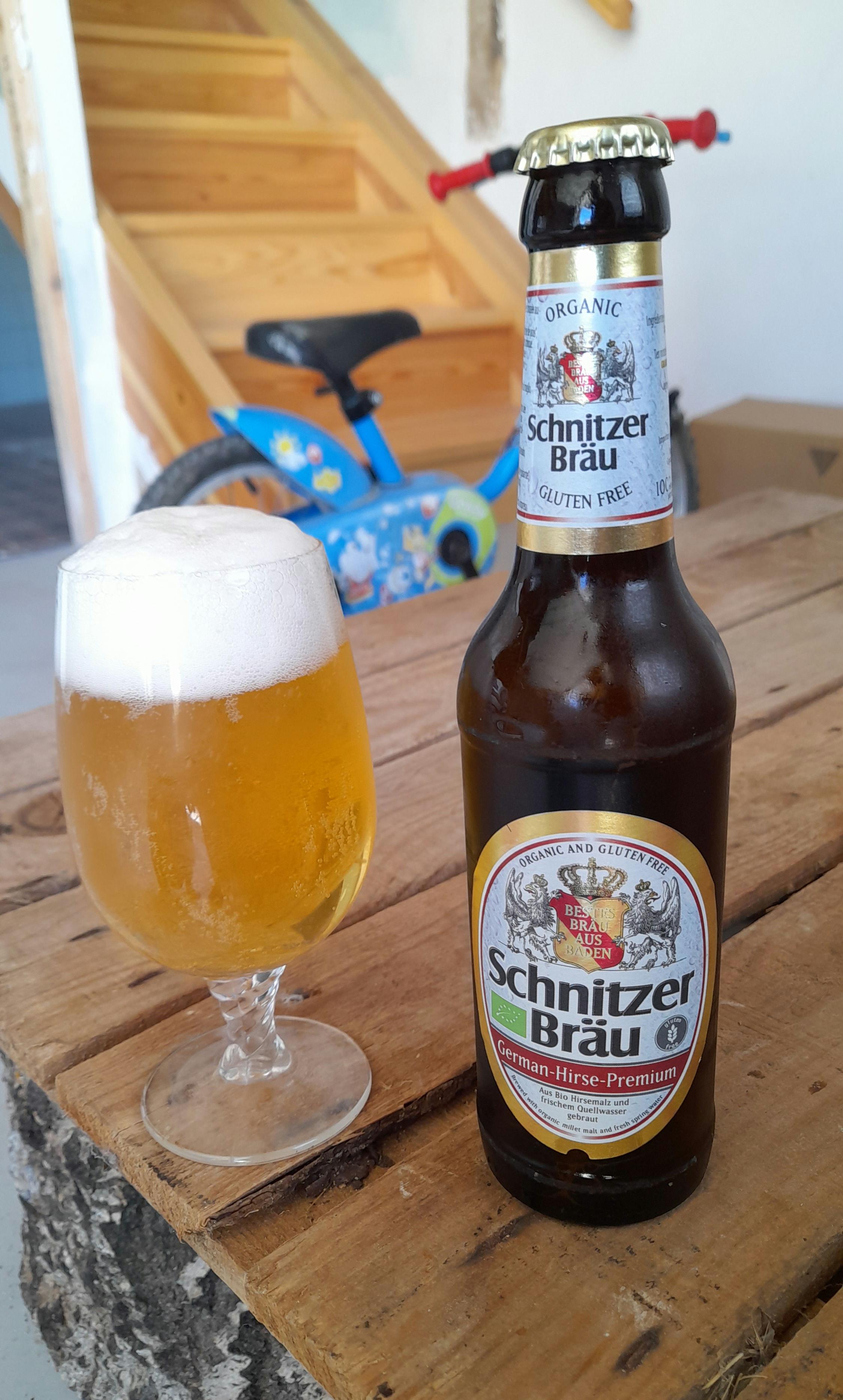 German Hirse Premium. Schnitzer Bräu. Millet Beer. 5 alc. r/In_the
