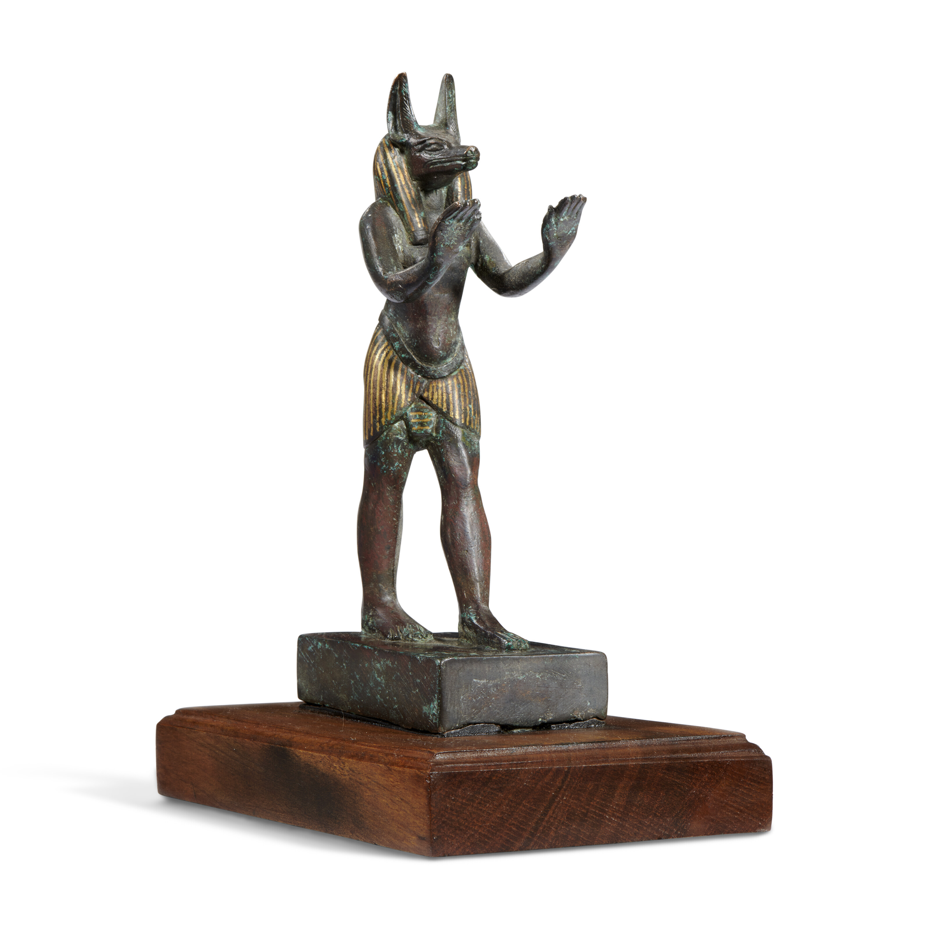 Gilt Bronze Statue of Anubis, Egypt, Late Period (664332 BC