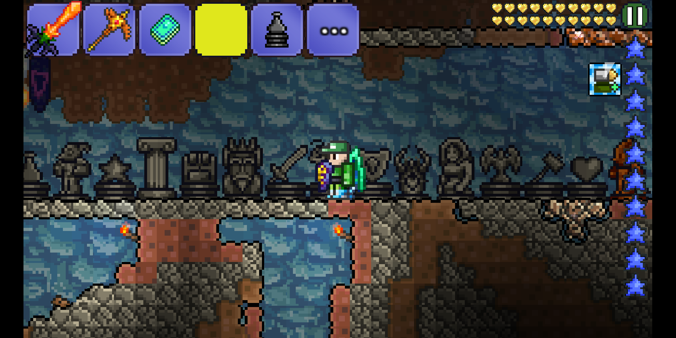 Closer look reveals that the Sword Statue is actually a Bent Sword Statue. r/Terraria