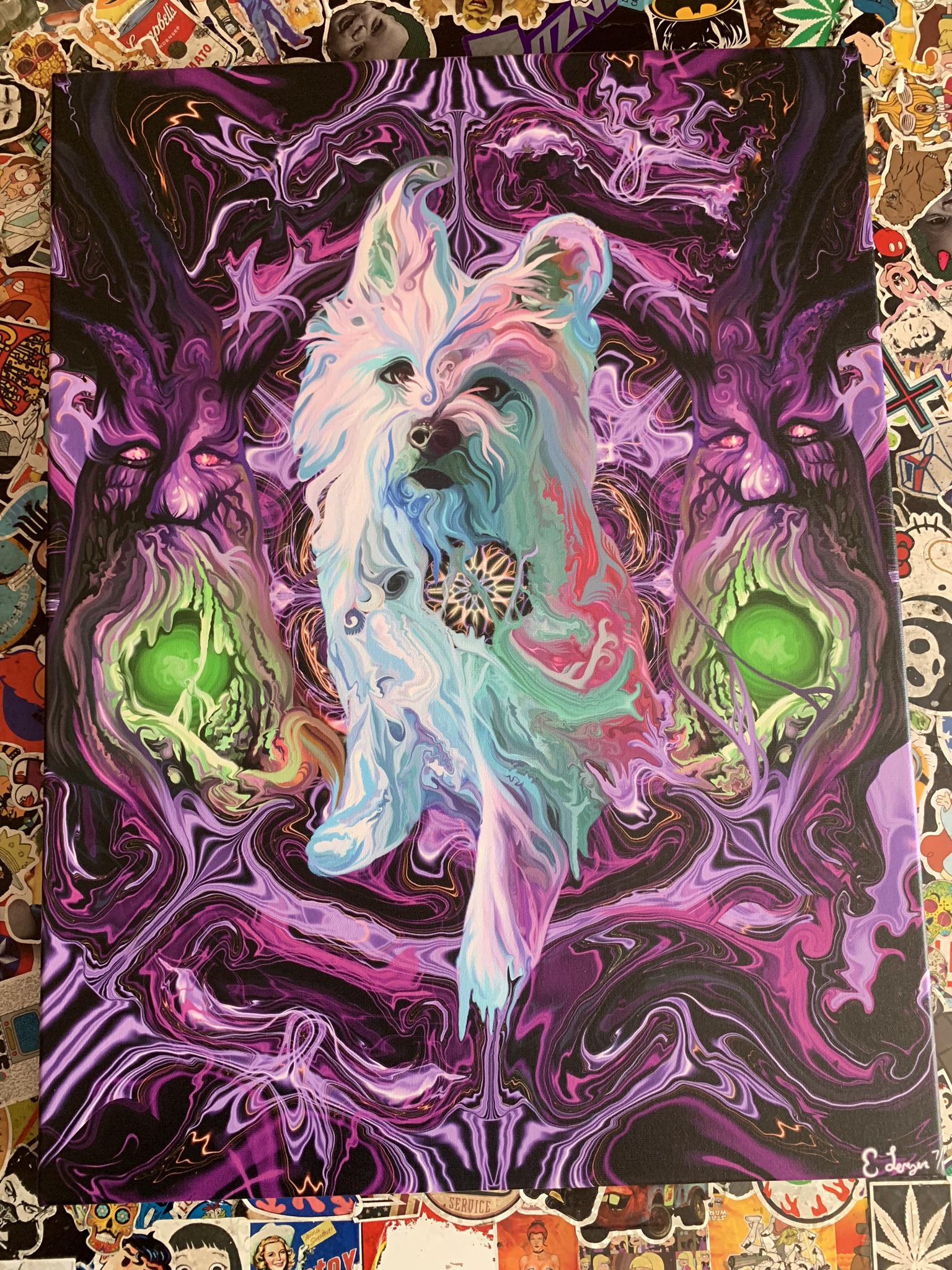 Custom Psychedelic pet portraits r/DidntKnowIWantedThat