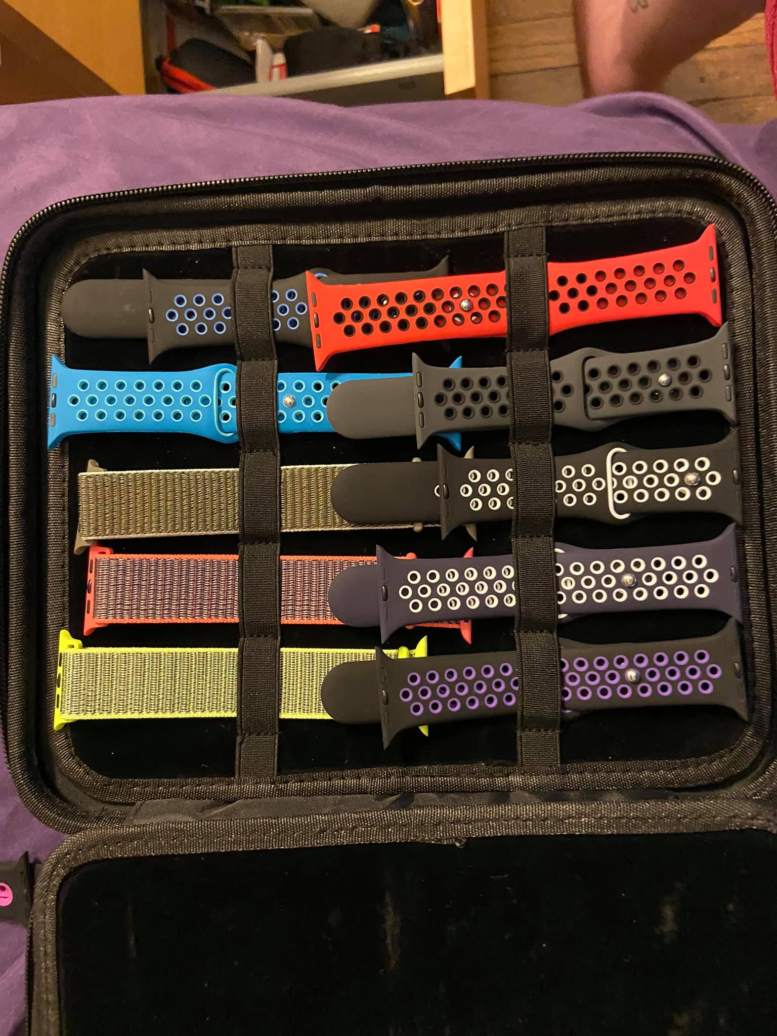 Here is my Apple Watch band collection all purchased from Amazon, eBay