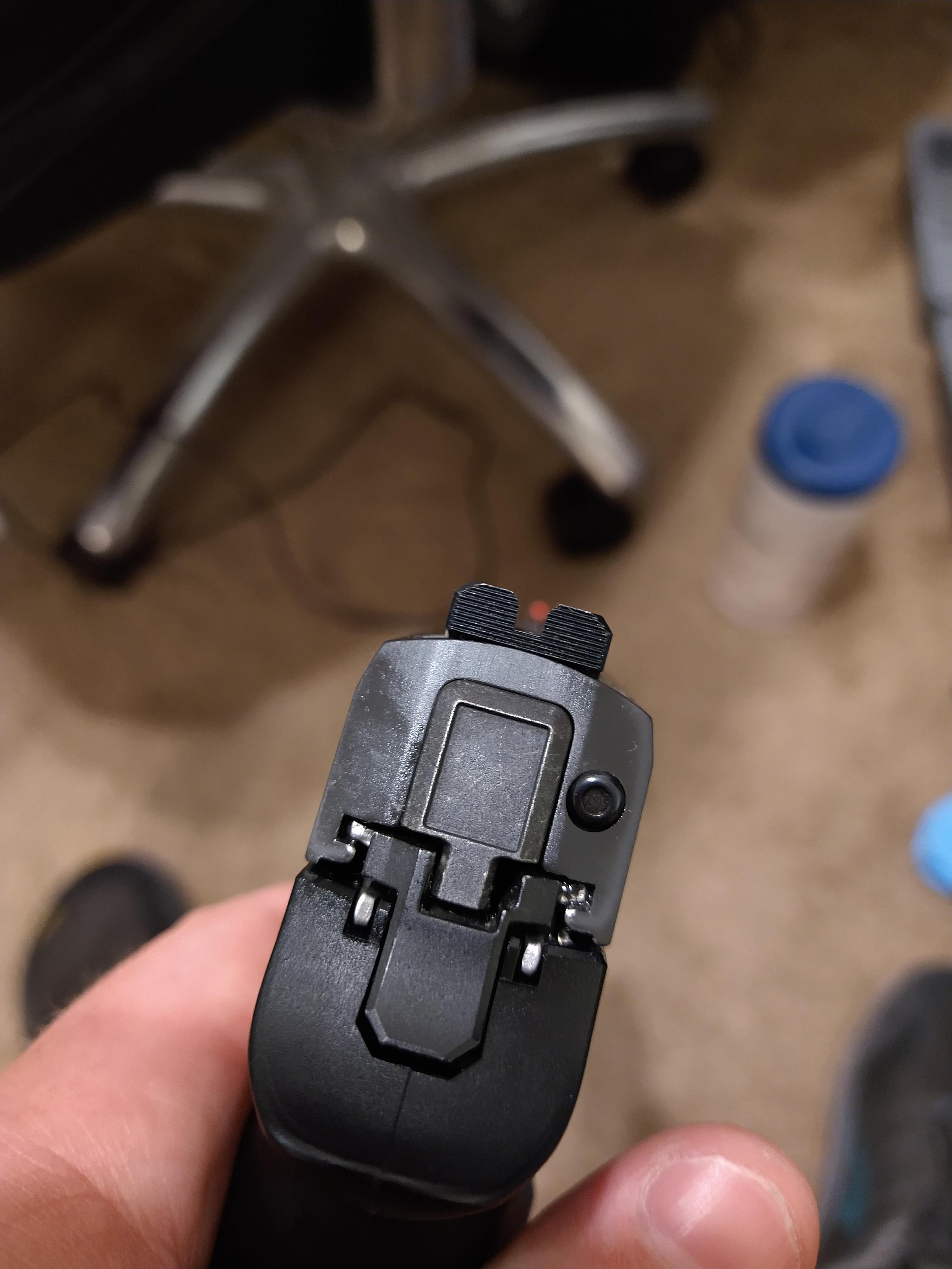 Verdict after a bit more time with the stock Frank proctor y notch sights. r/SigSauer