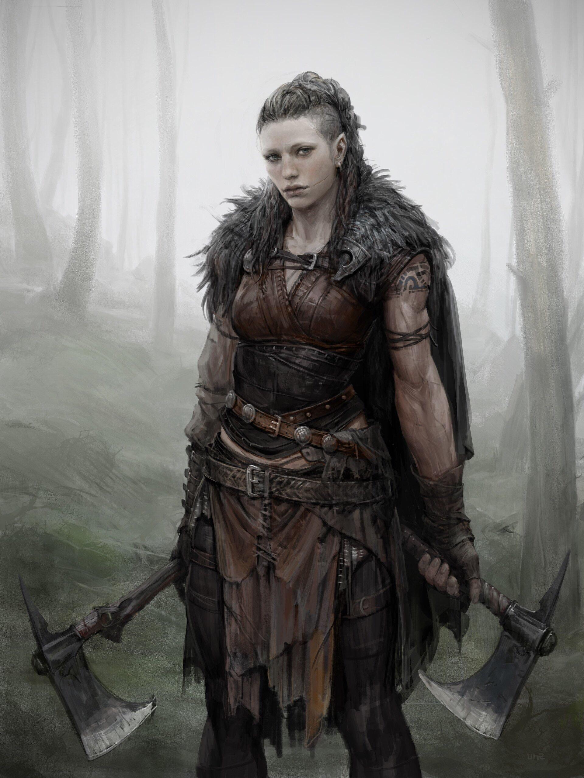 Warrior Maiden by Sungryun Park r/Norse
