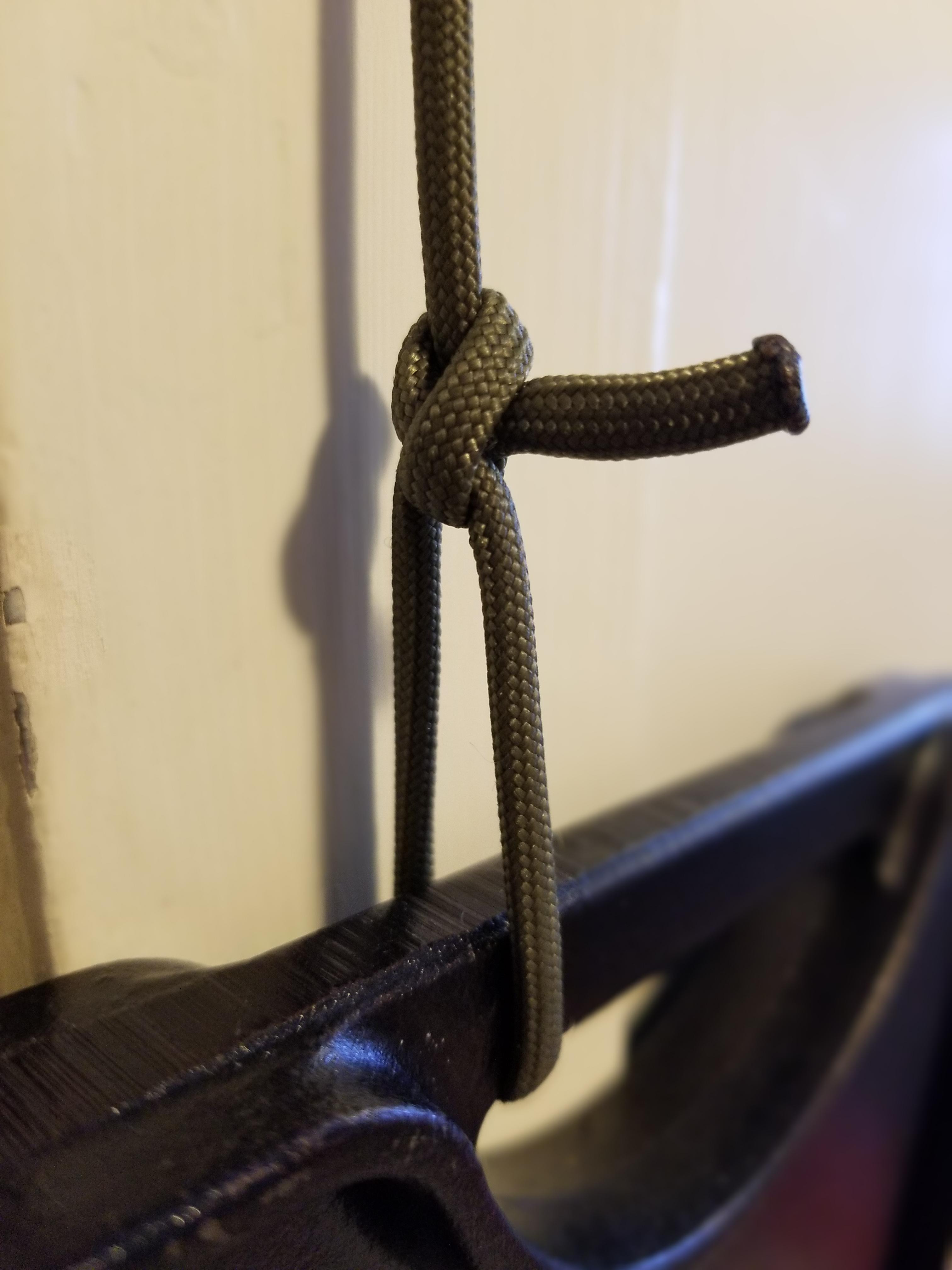 I still have no clue how the bowstring knot works. 15 lbs on 550 cord