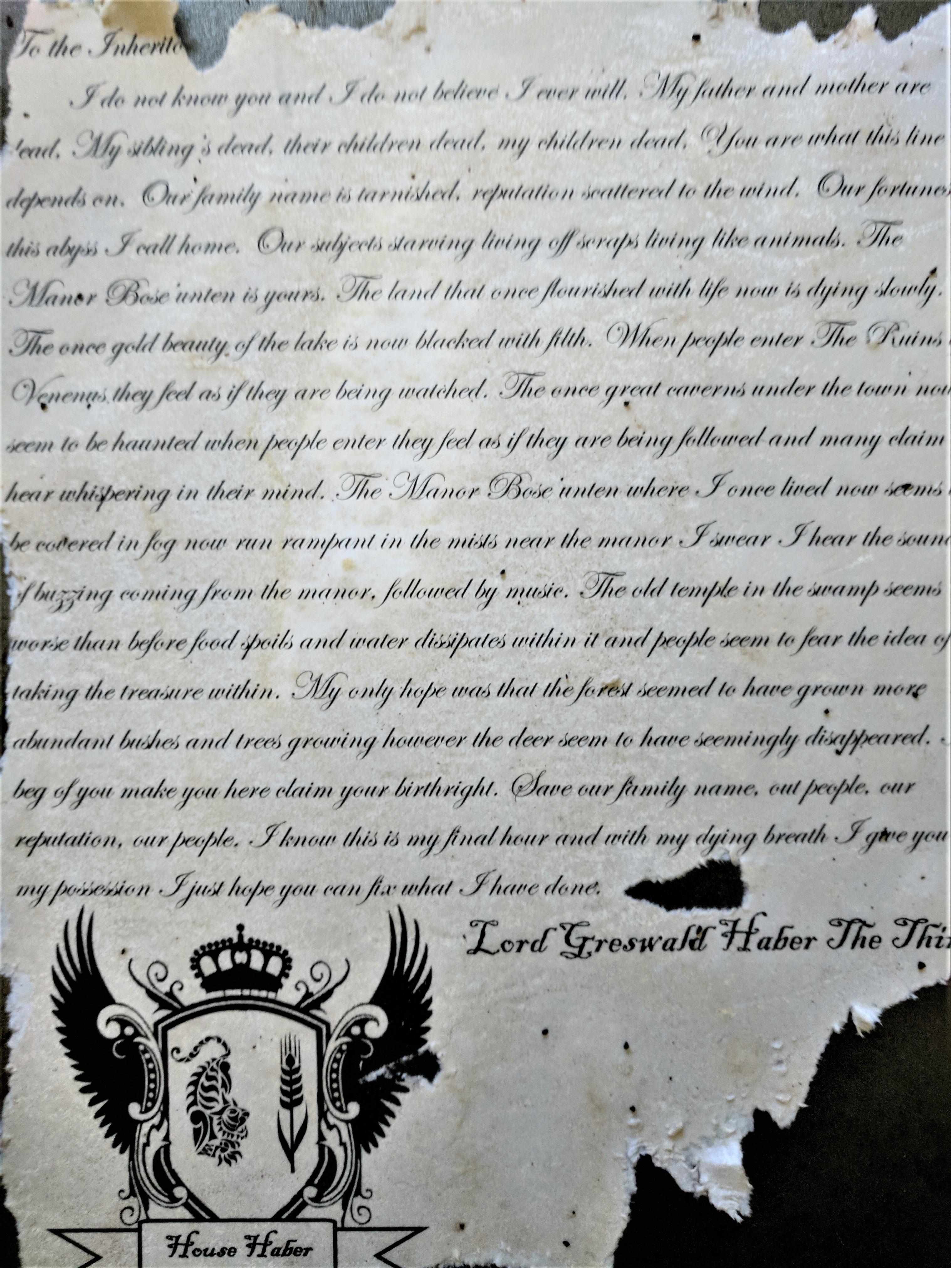 [OC] Letter to start a campaign. DnD