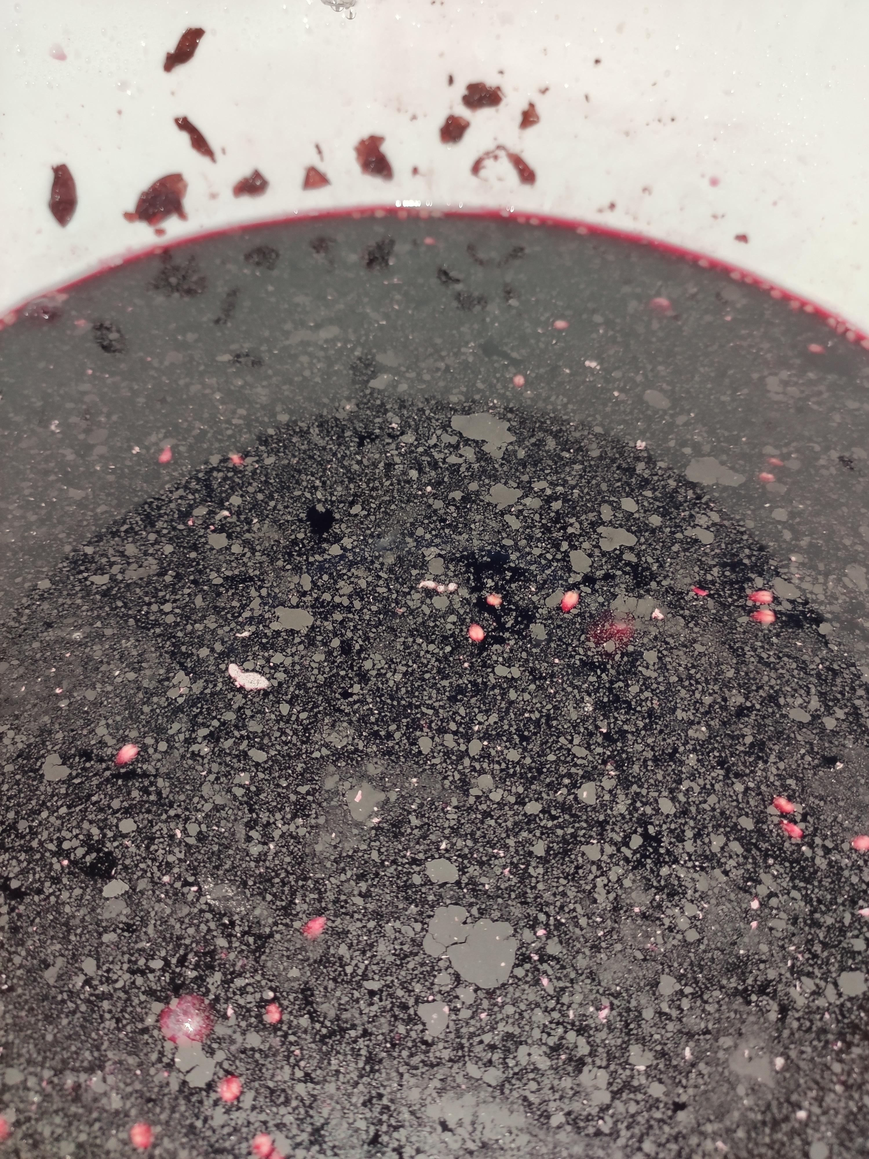 Gray layer on top of my wine. What is it and how can I fix it now? This