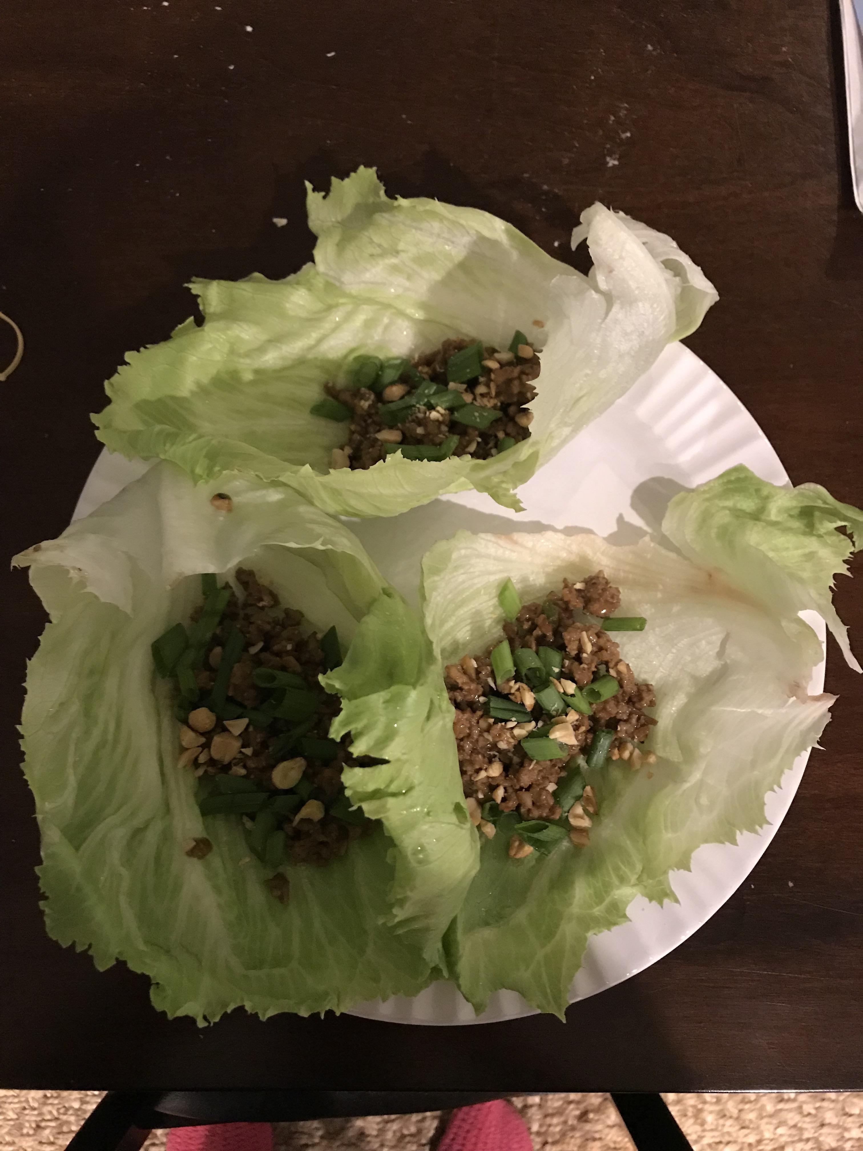 Keto Chinese Pork Lettuce wrap r/ketorecipes