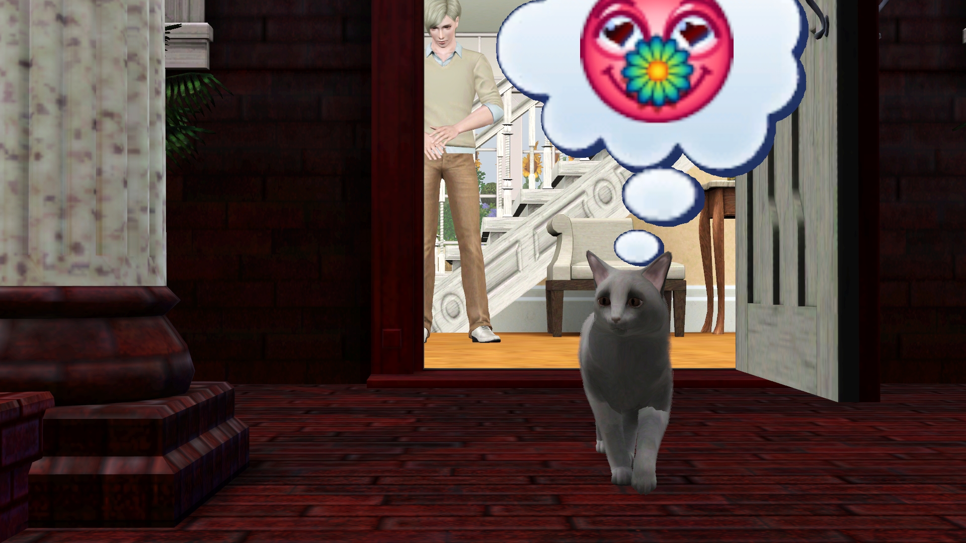 The same stray cat as one of the fellow redditers was generated by the