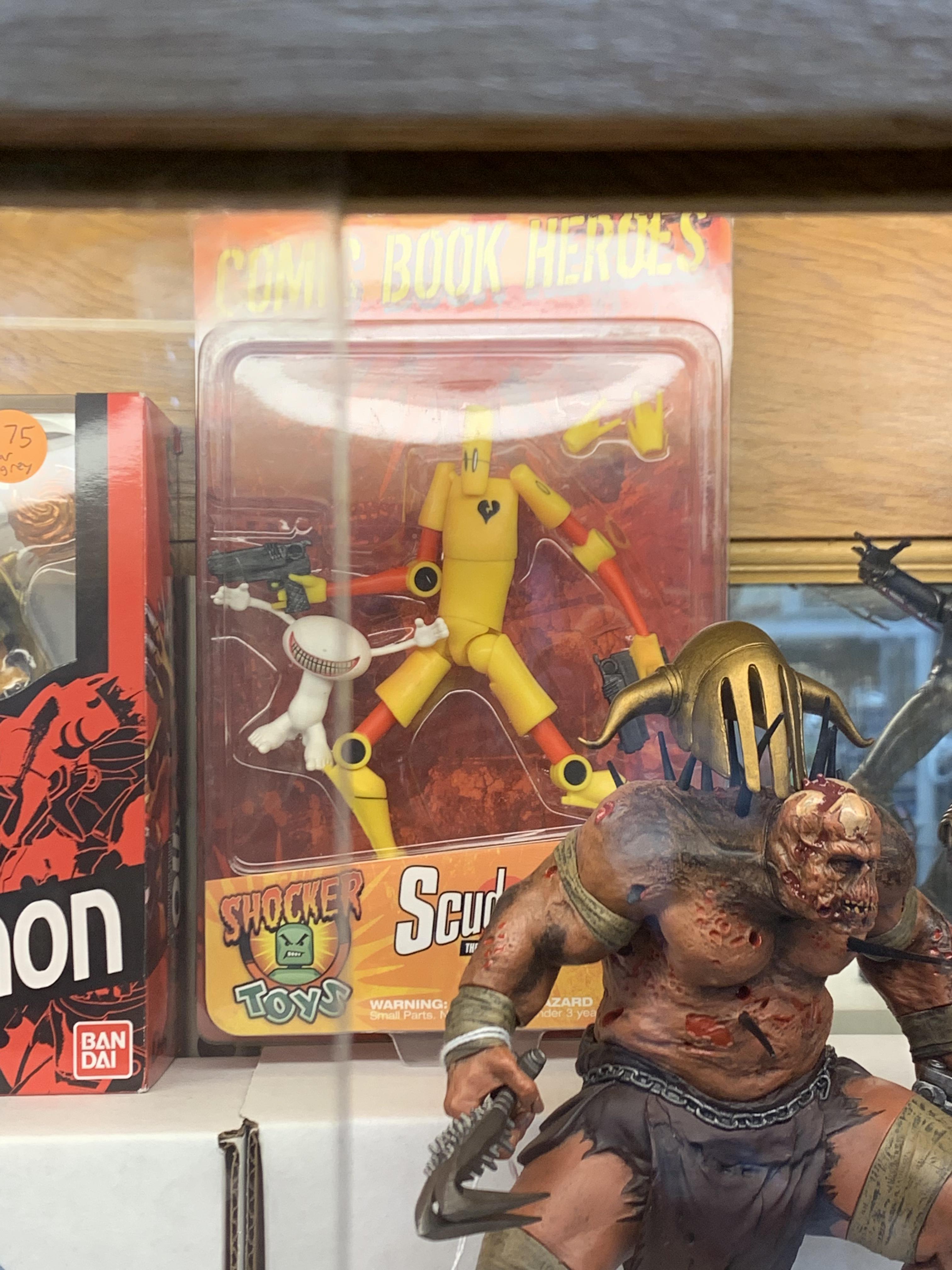 Spotted this guy on the top shelf at a vintage toy store. r/Harmontown